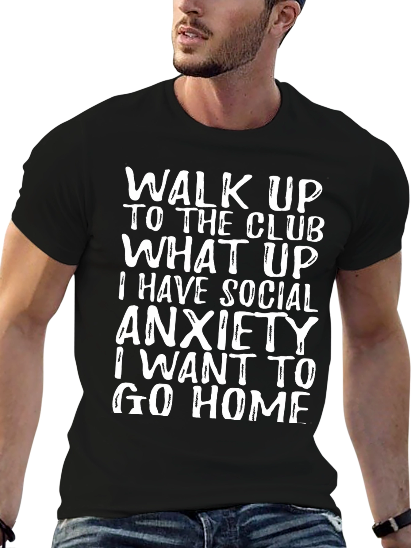 Social Anxiety T-Shirt - Funny Slogan Tee