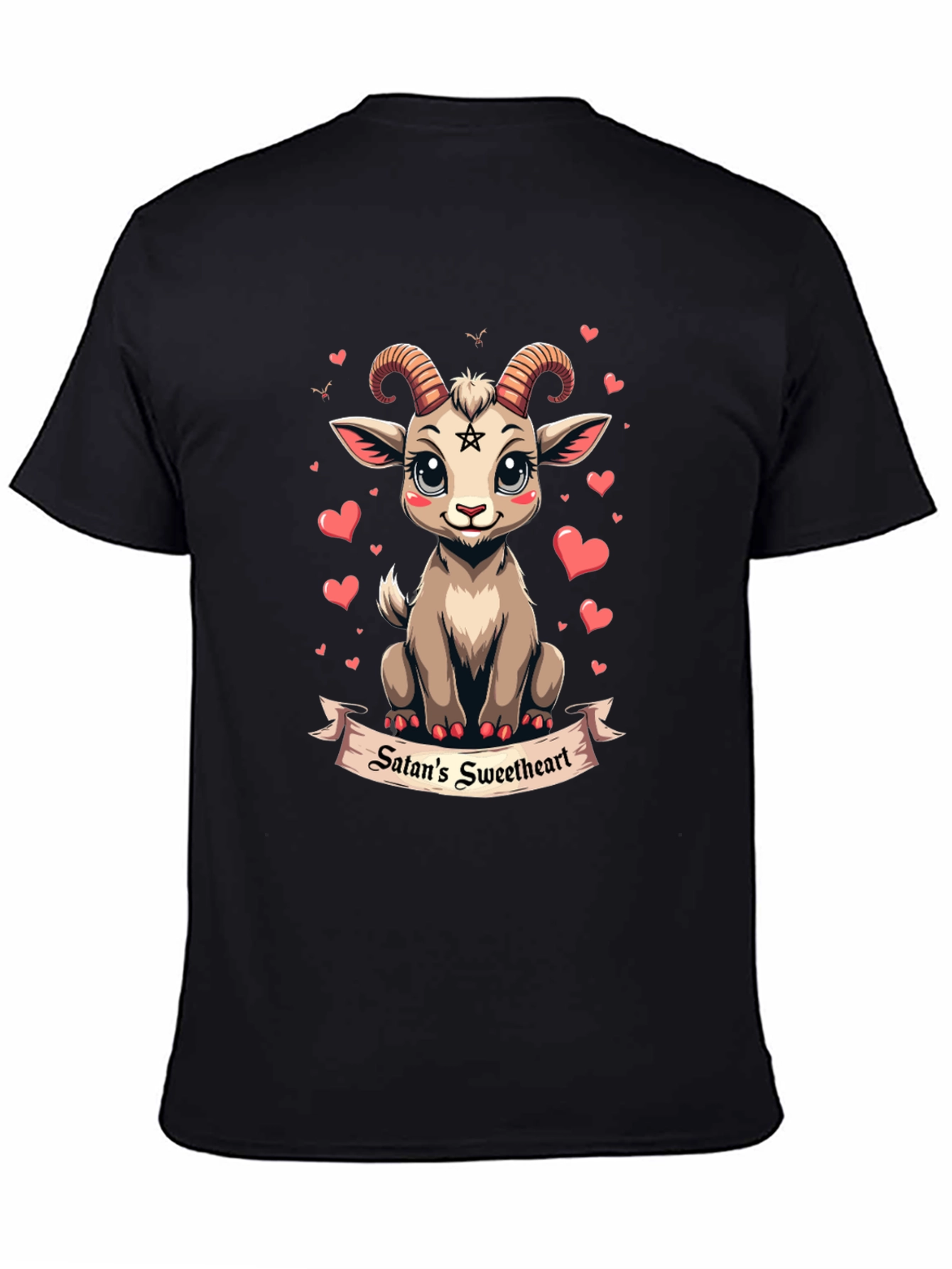 Satans Sweetheart T-Shirt Cute Baphomet Goat Tee