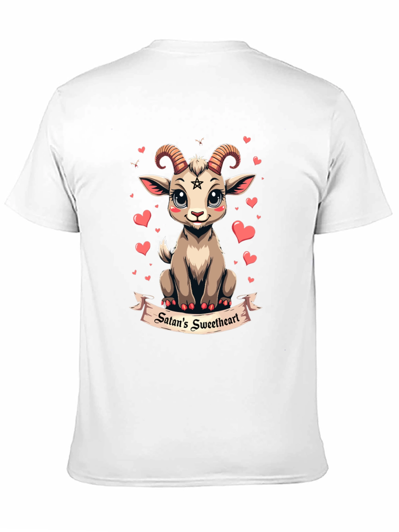 Satans Sweetheart T-Shirt Cute Baphomet Goat Tee