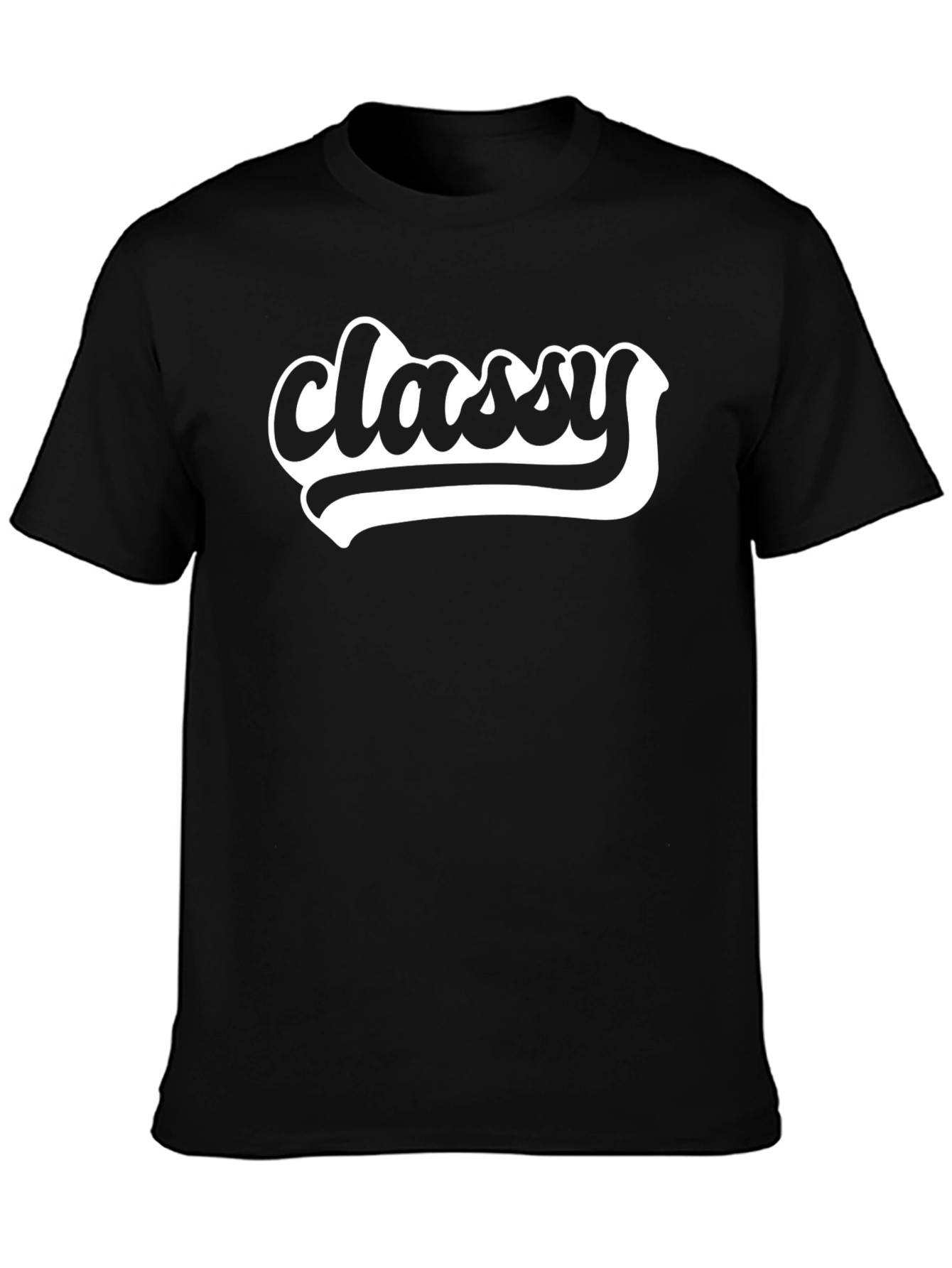 Classy Black Graphic T-Shirt