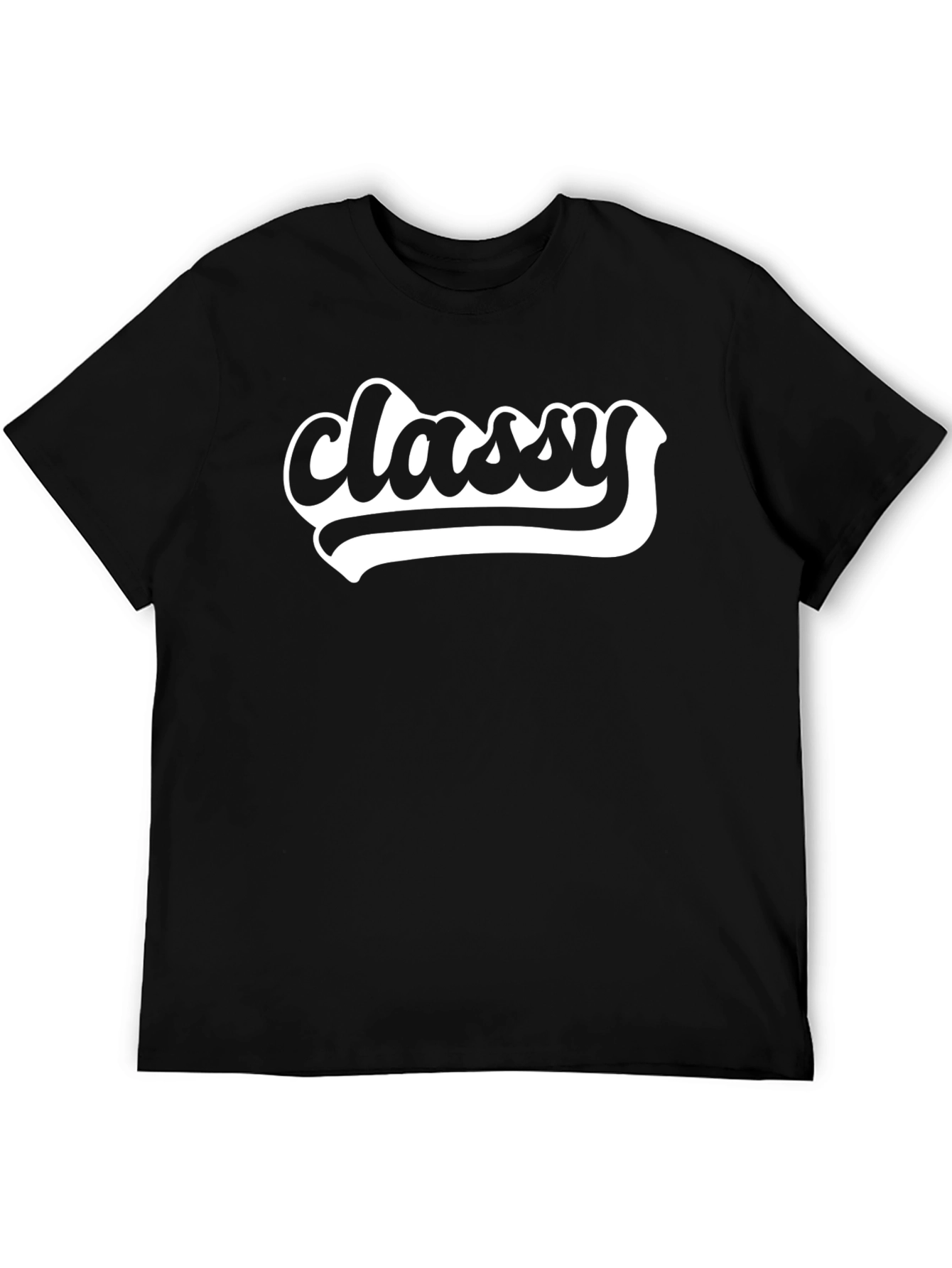 Classy Black Graphic T-Shirt