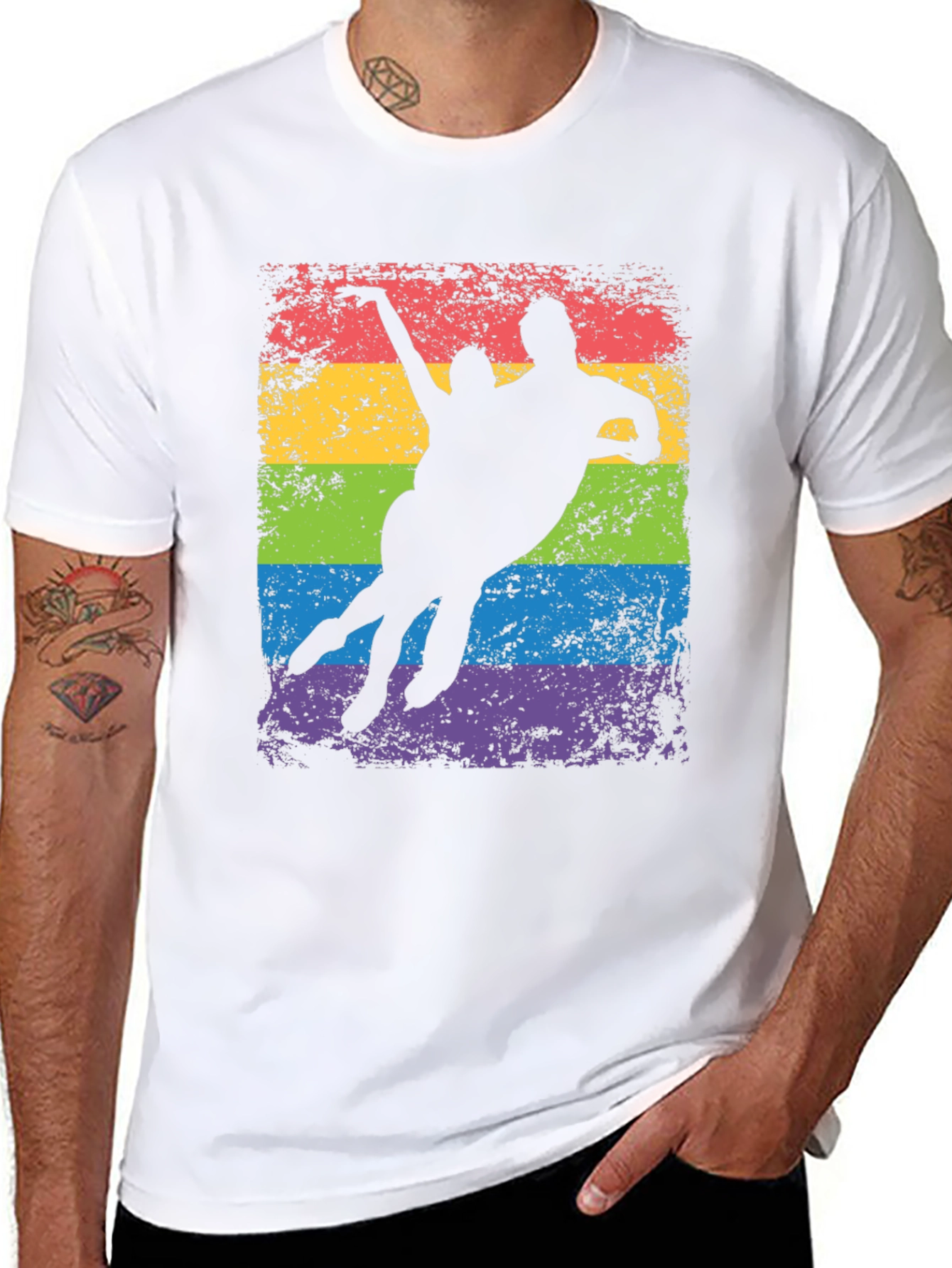 LGBT Pride Silhouette Graphic T-Shirt