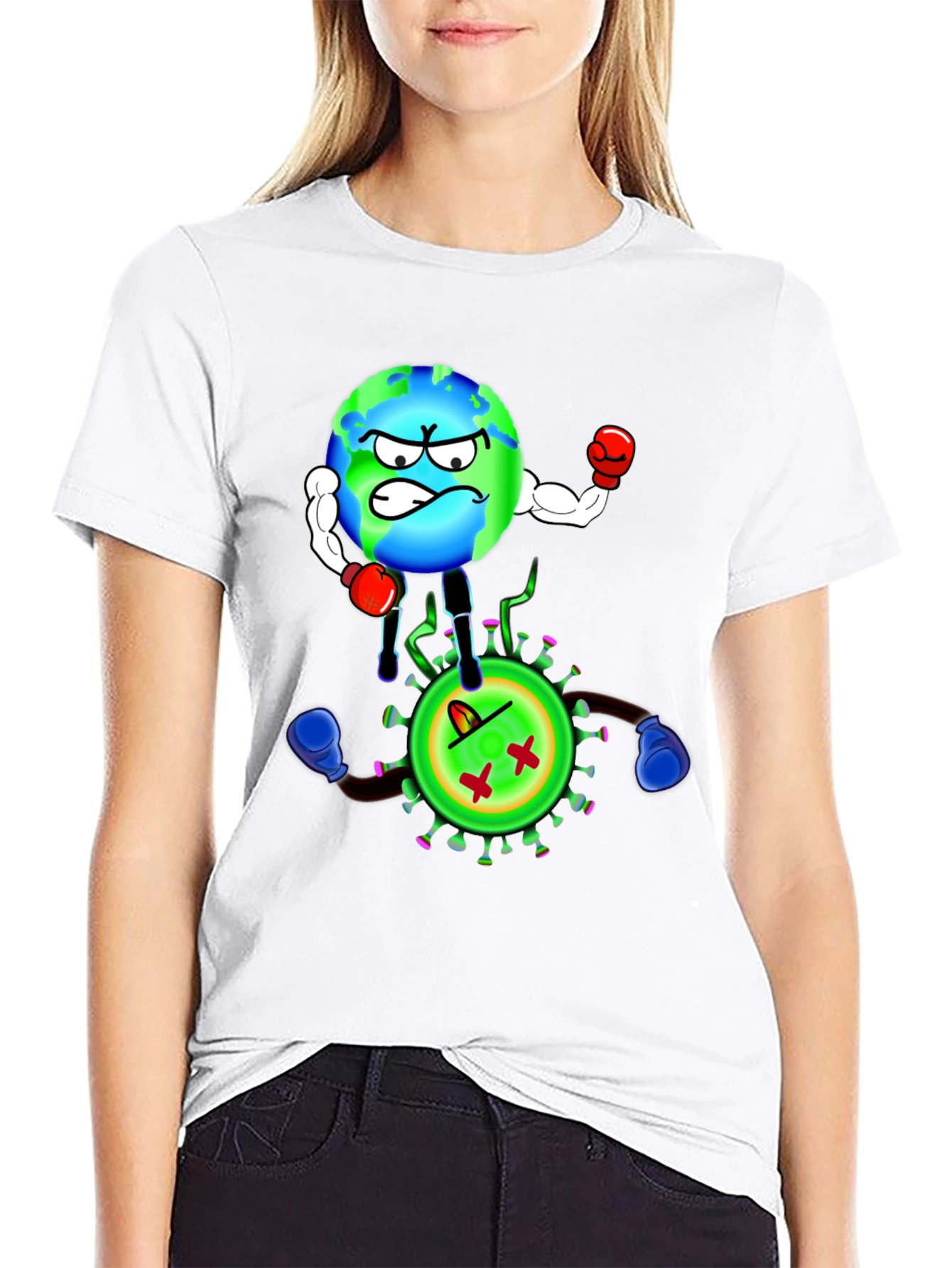 Earth vs. Virus Graphic T-Shirt