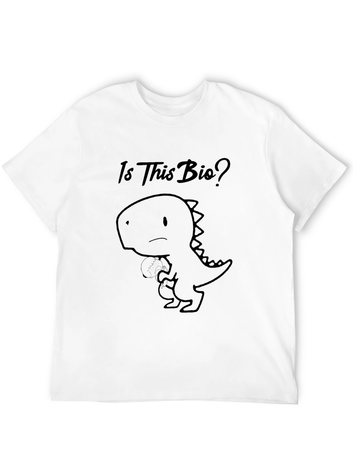 Is This Bio? Dino Graphic T-Shirt - Black