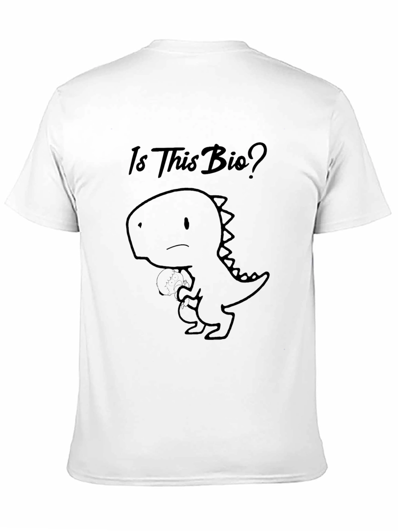 Is This Bio? Dino Graphic T-Shirt - Black