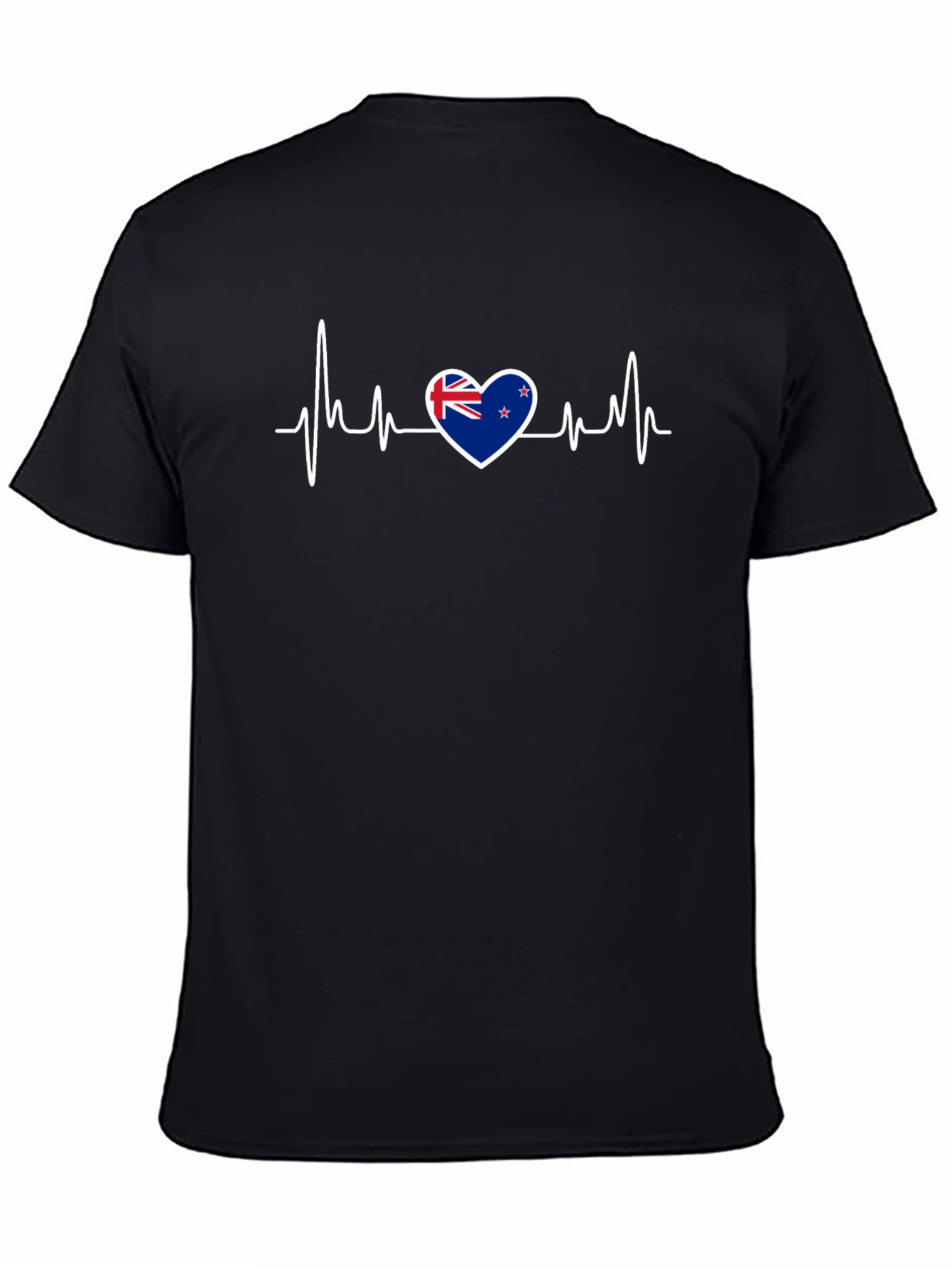 New Zealand Flag Heartbeat T-Shirt