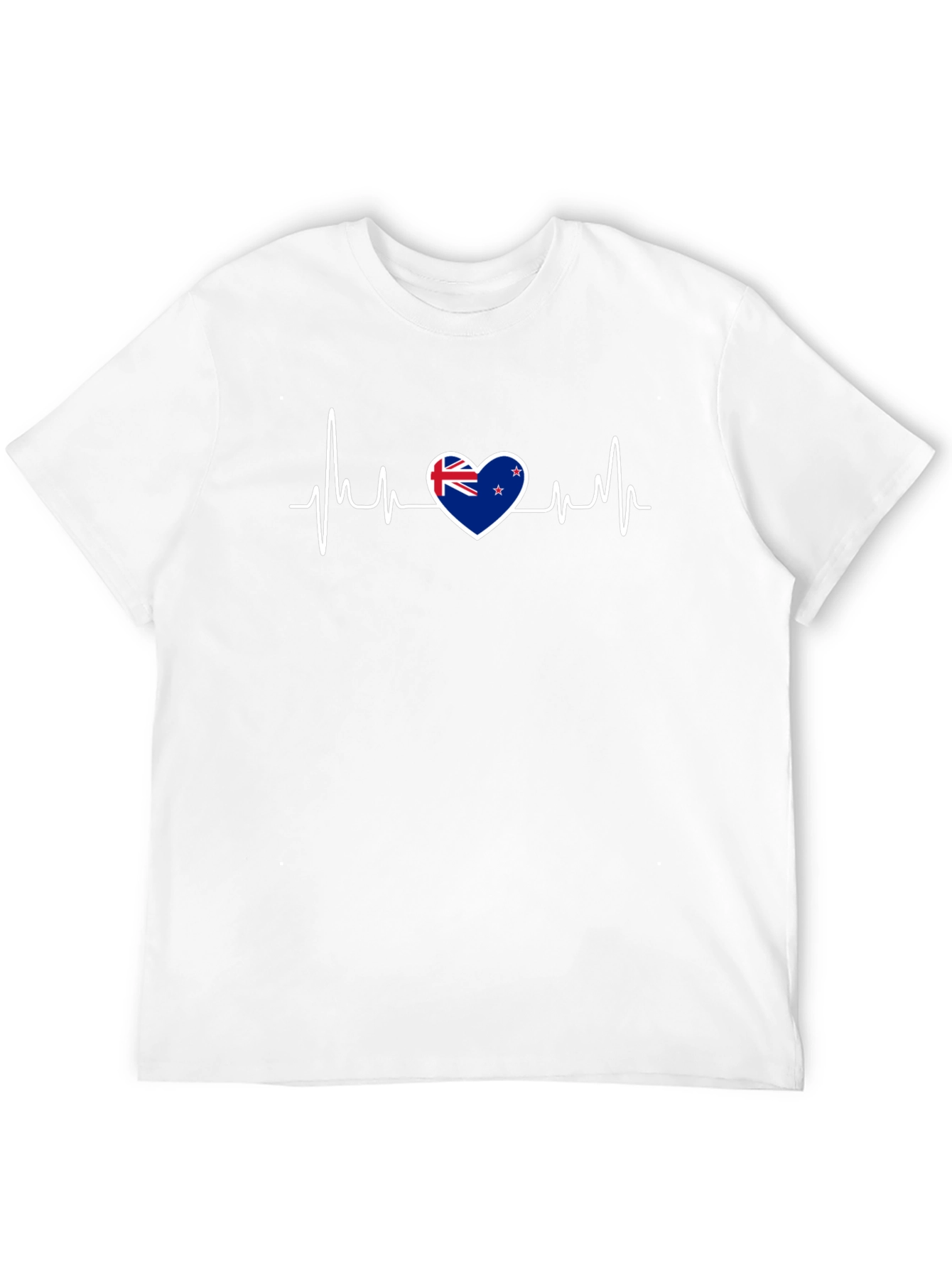 New Zealand Flag Heartbeat T-Shirt