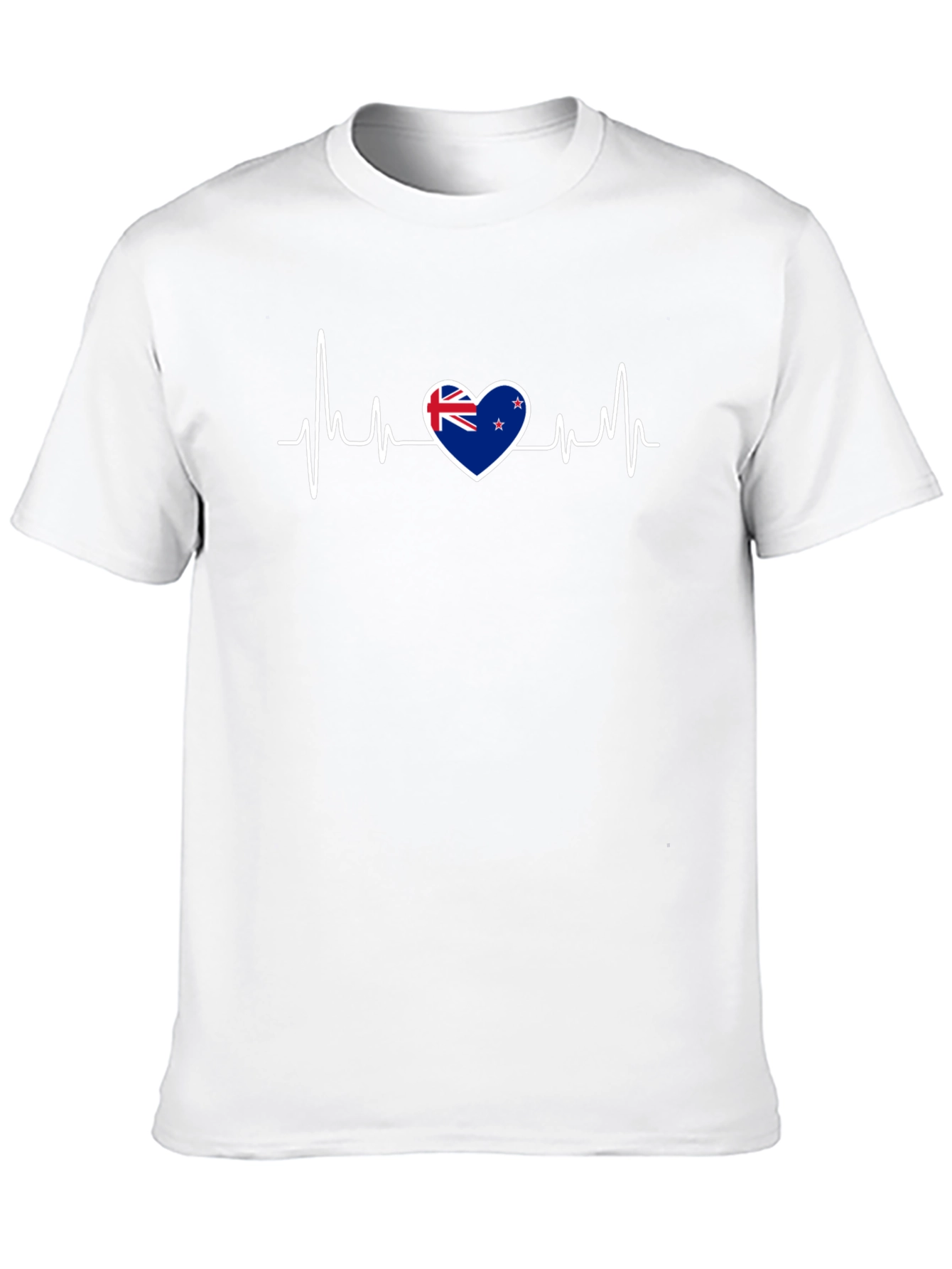 New Zealand Flag Heartbeat T-Shirt