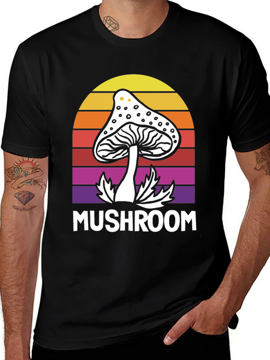 Retro Mushroom Graphic Tee - Unisex