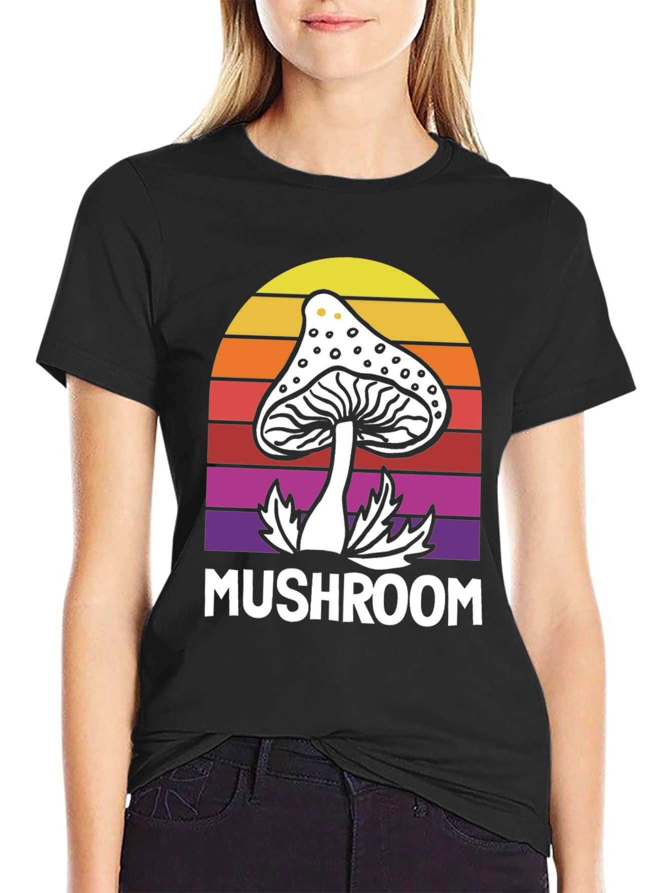 Retro Mushroom Graphic Tee - Unisex