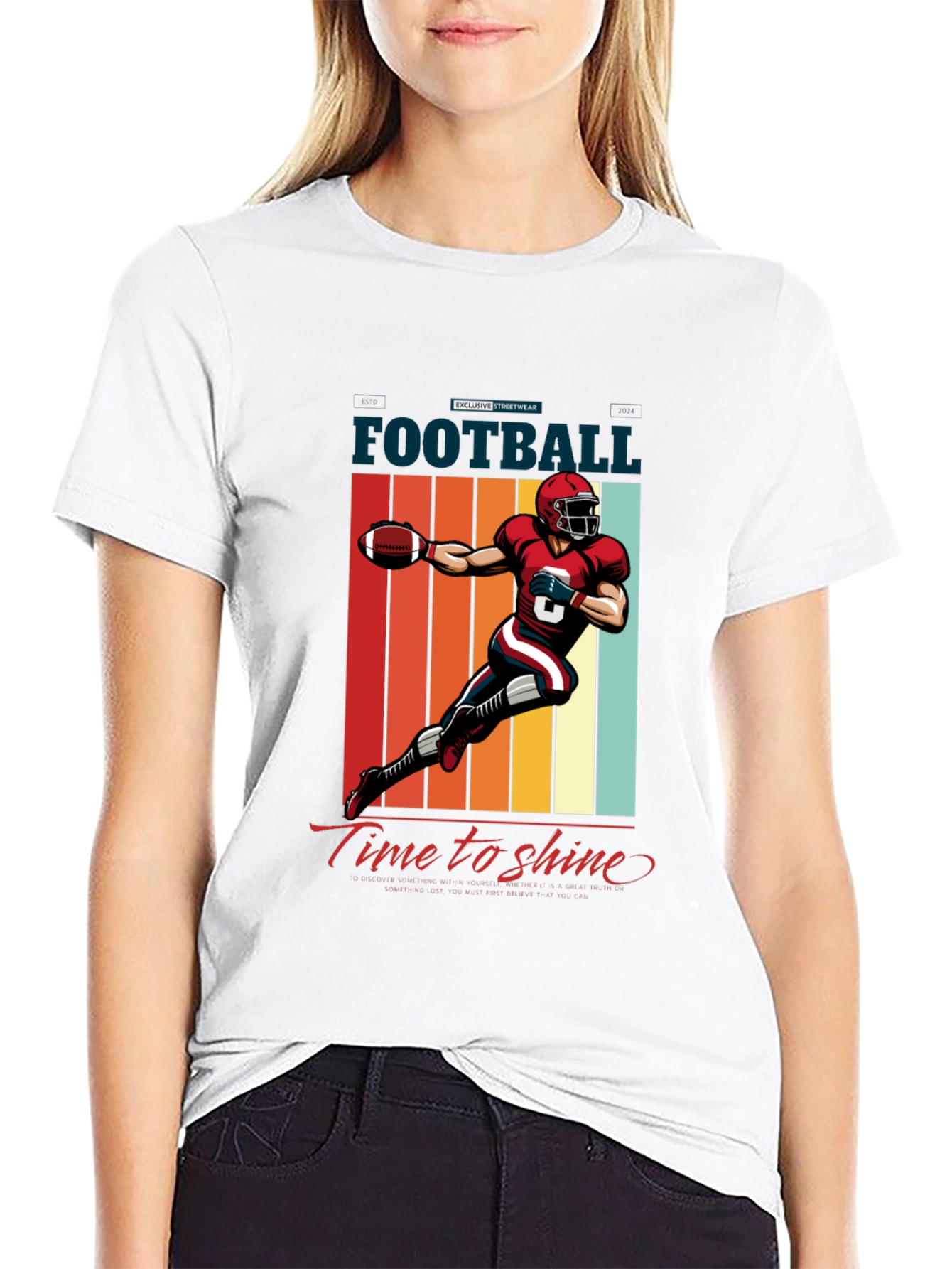 Football Time to Shine Graphic Tee