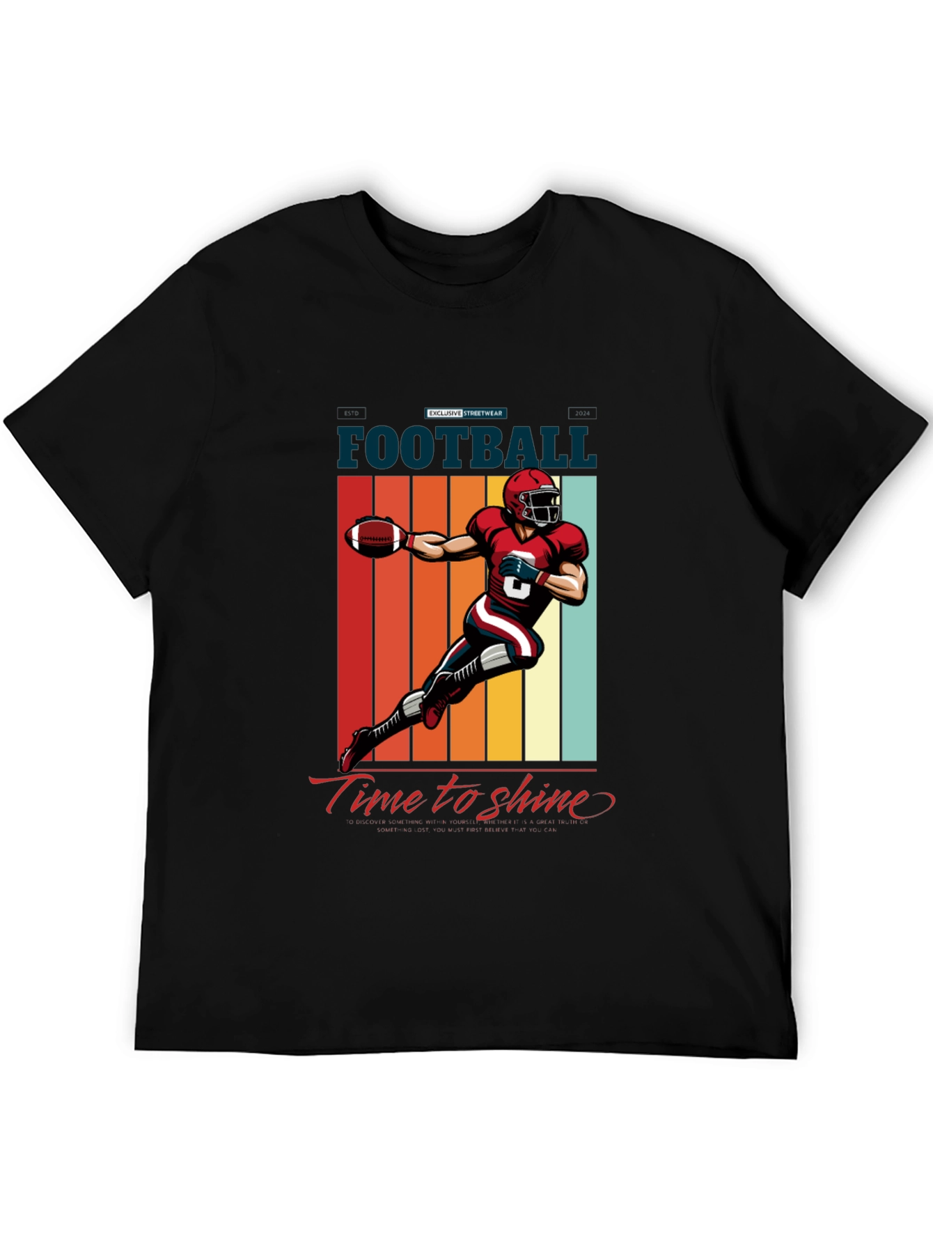 Football Time to Shine Graphic Tee