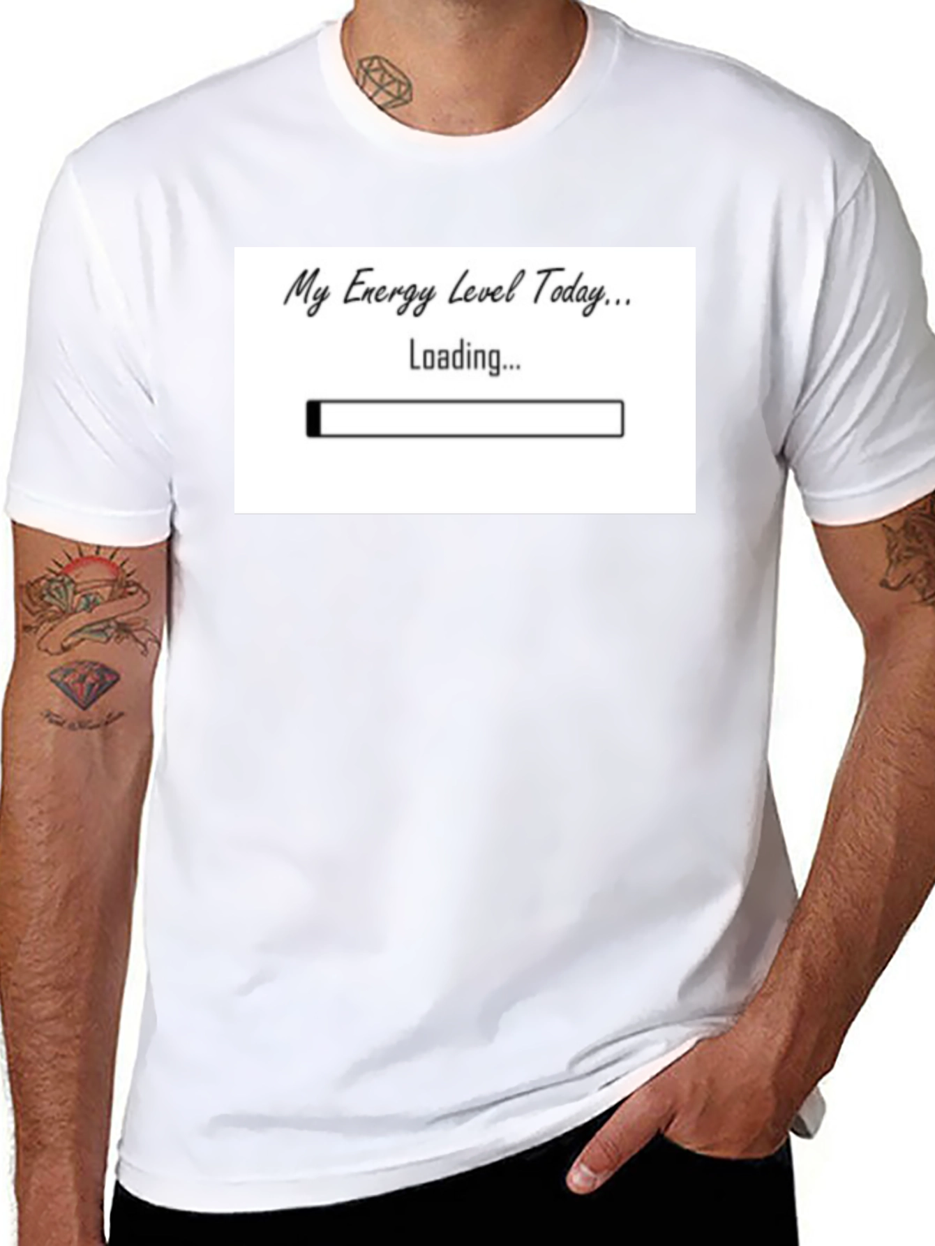My Energy Level Today Loading Funny T-Shirt