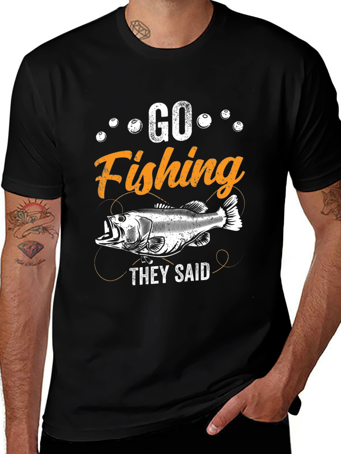 Go Fishing T-Shirt - Funny Fisherman Tee