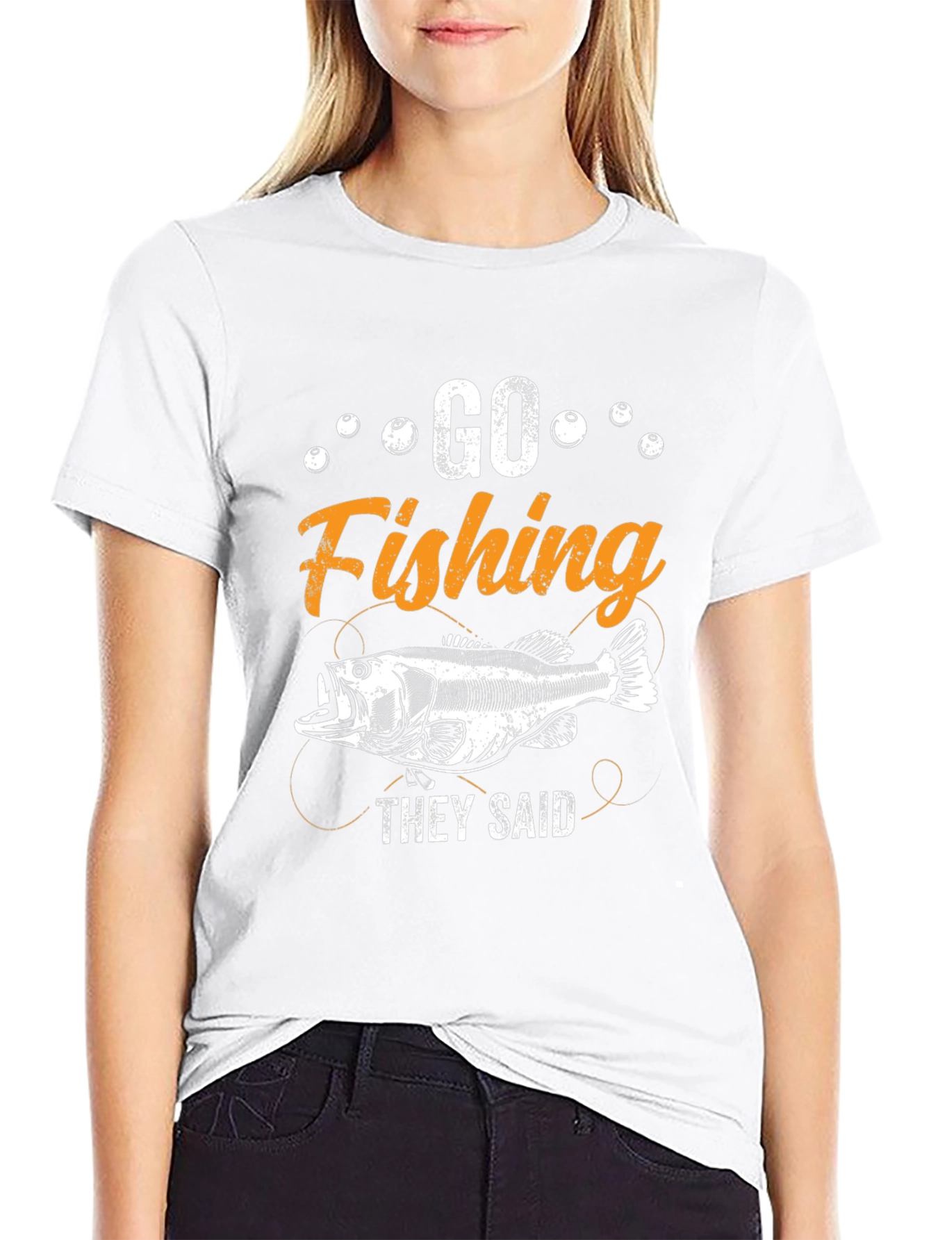 Go Fishing T-Shirt - Funny Fisherman Tee