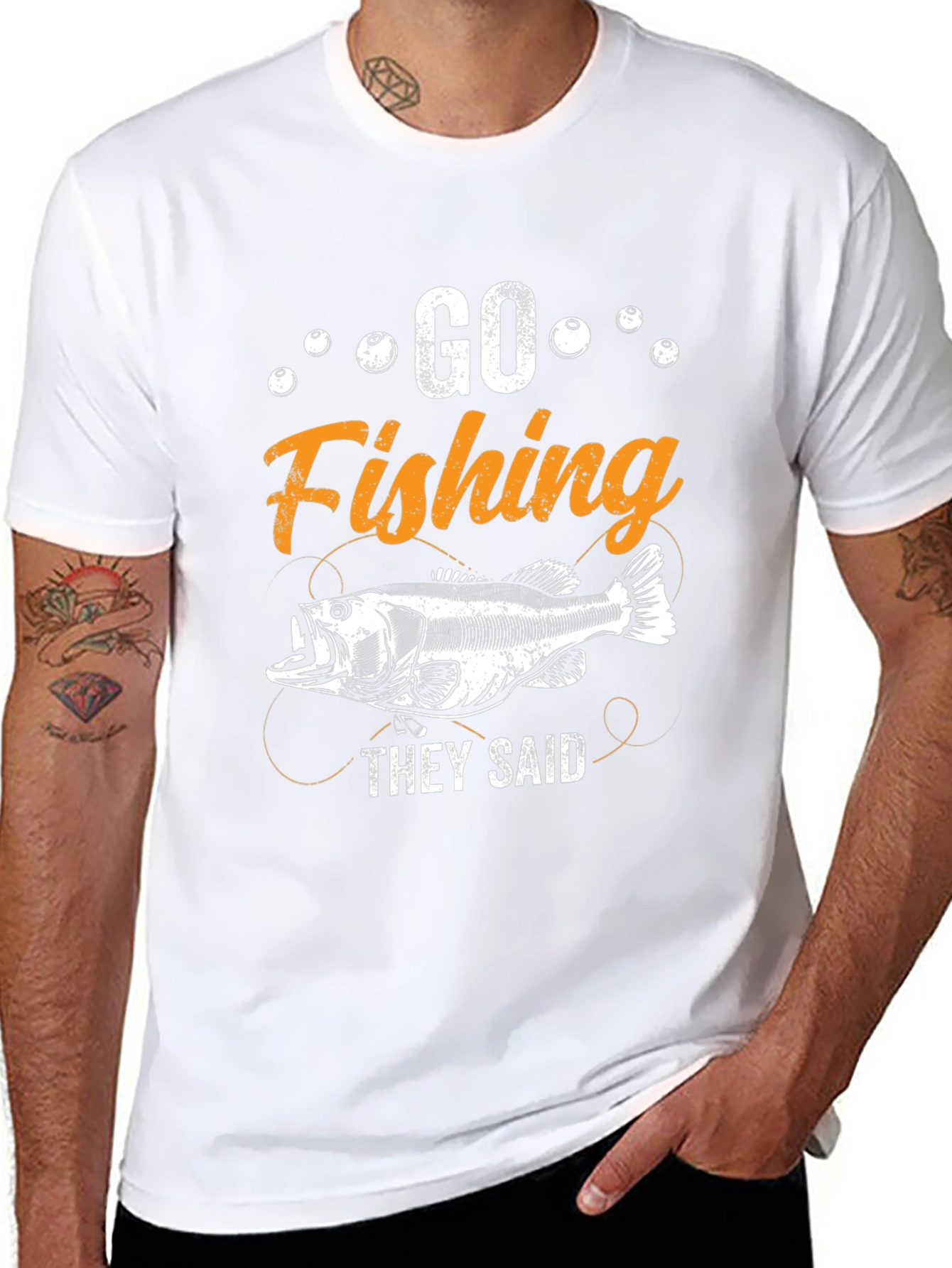 Go Fishing T-Shirt - Funny Fisherman Tee