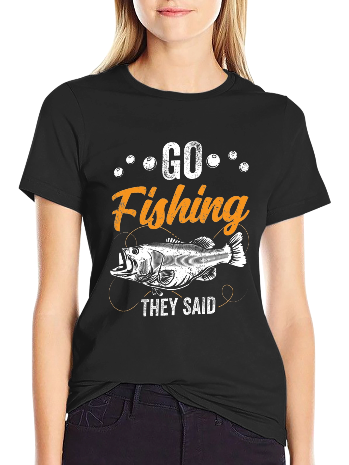 Go Fishing T-Shirt - Funny Fisherman Tee