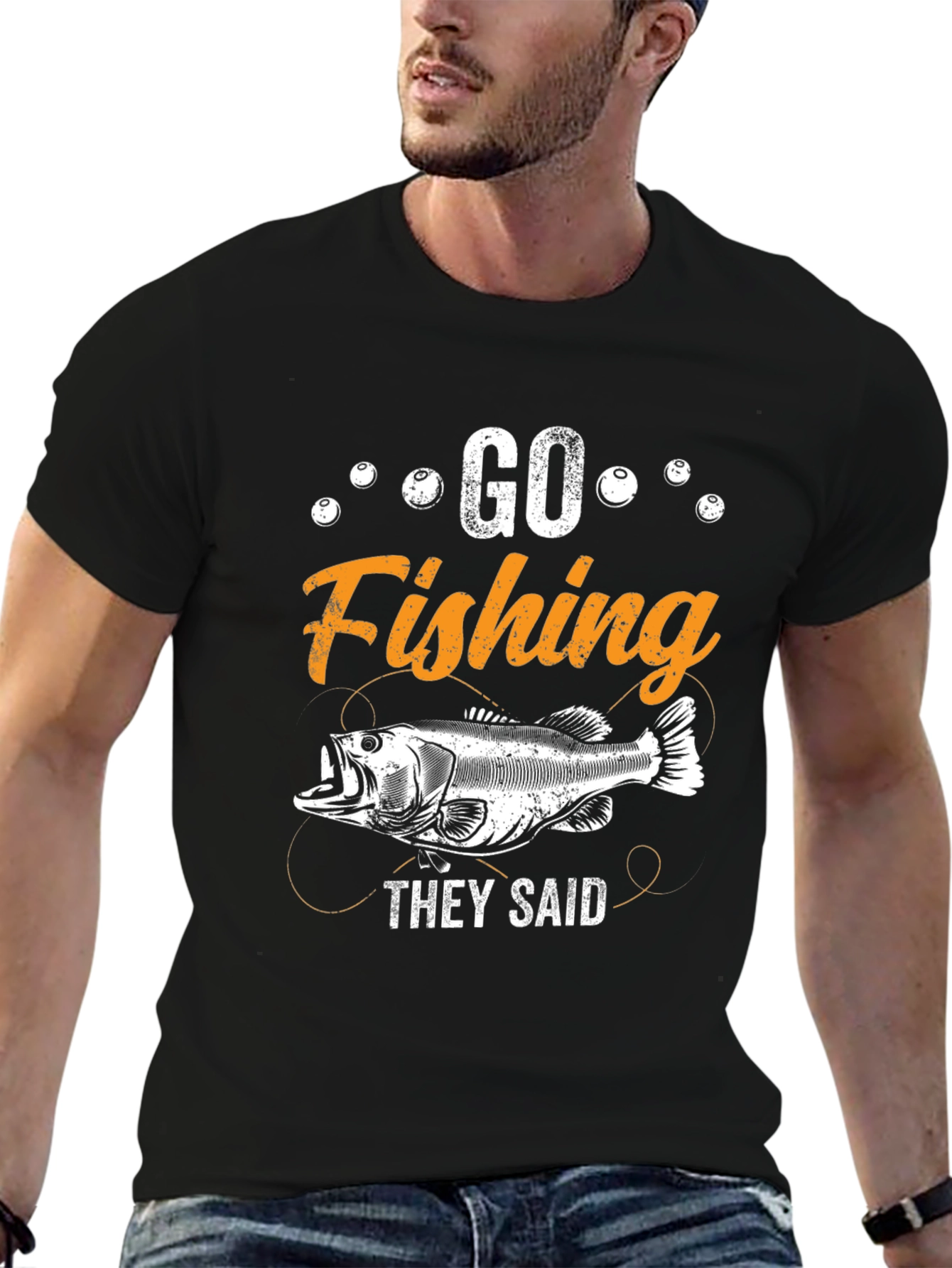 Go Fishing T-Shirt - Funny Fisherman Tee