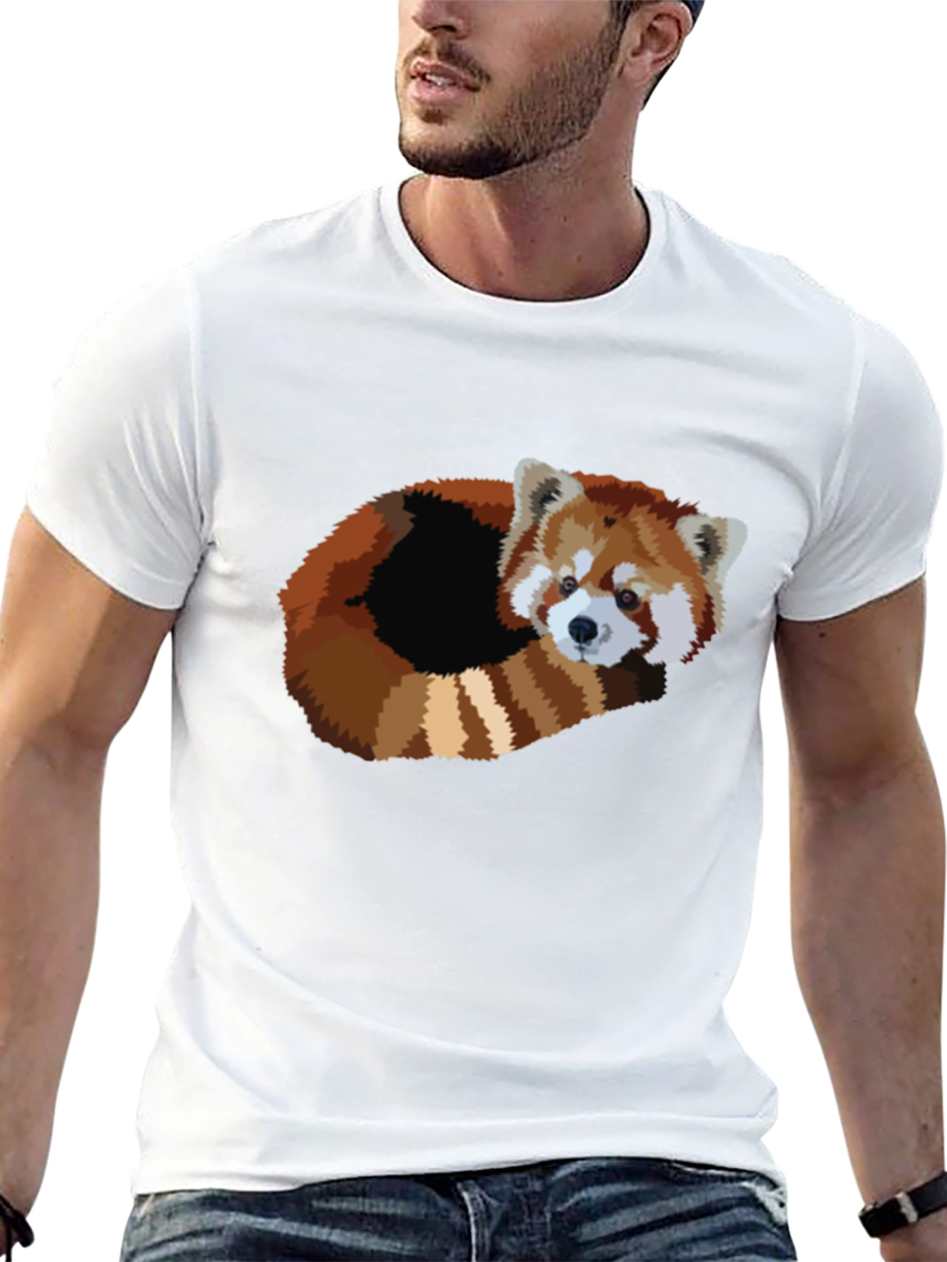 Red Panda Graphic T-Shirt - Soft Cotton Blend
