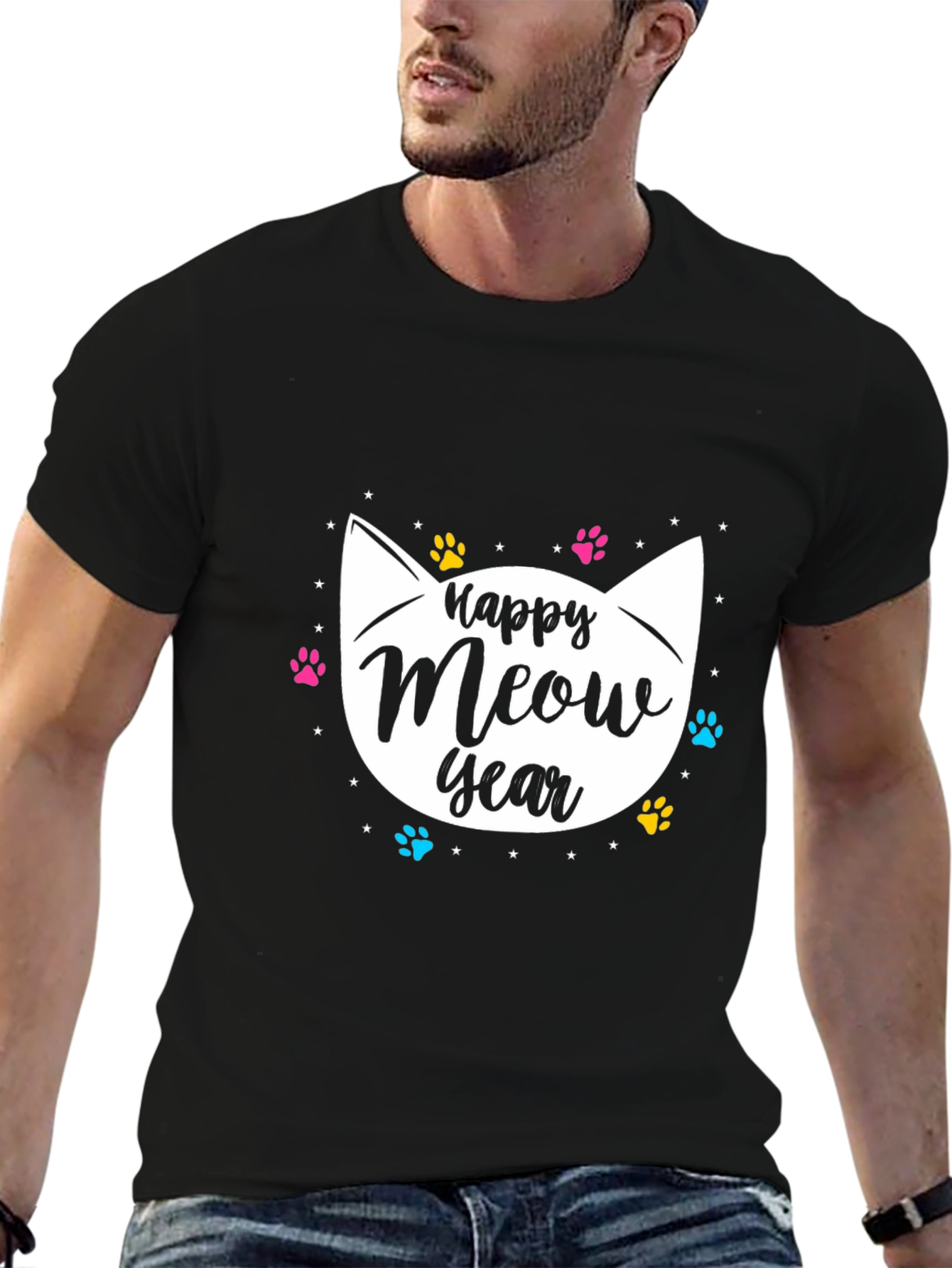 Happy Meow Year Cat T-Shirt