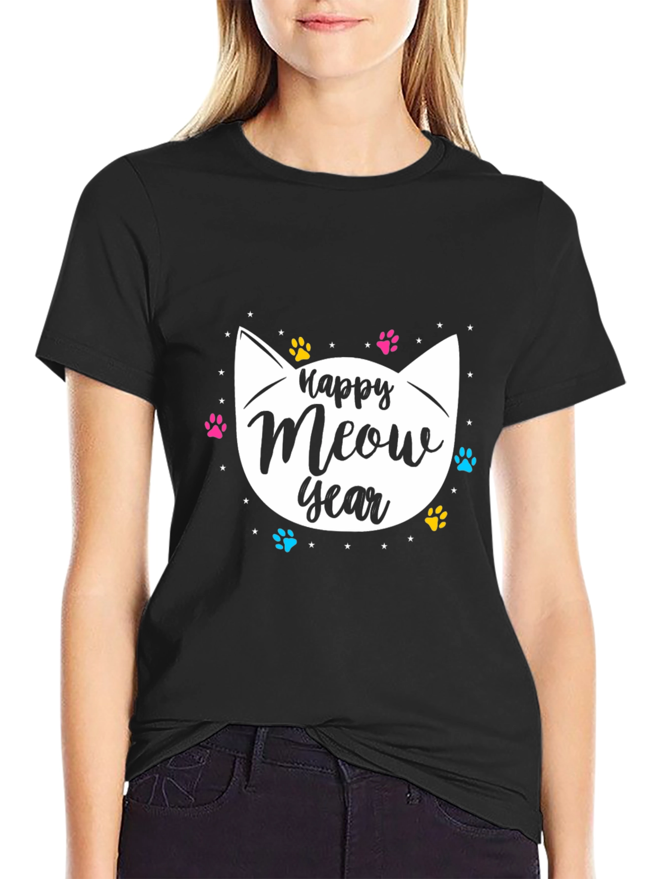 Happy Meow Year Cat T-Shirt