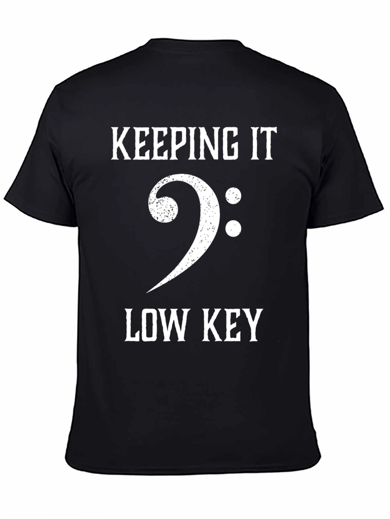 Keeping It Low Key Bass Clef T-Shirt