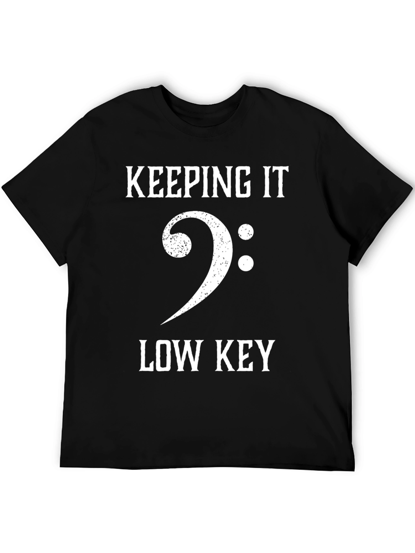 Keeping It Low Key Bass Clef T-Shirt