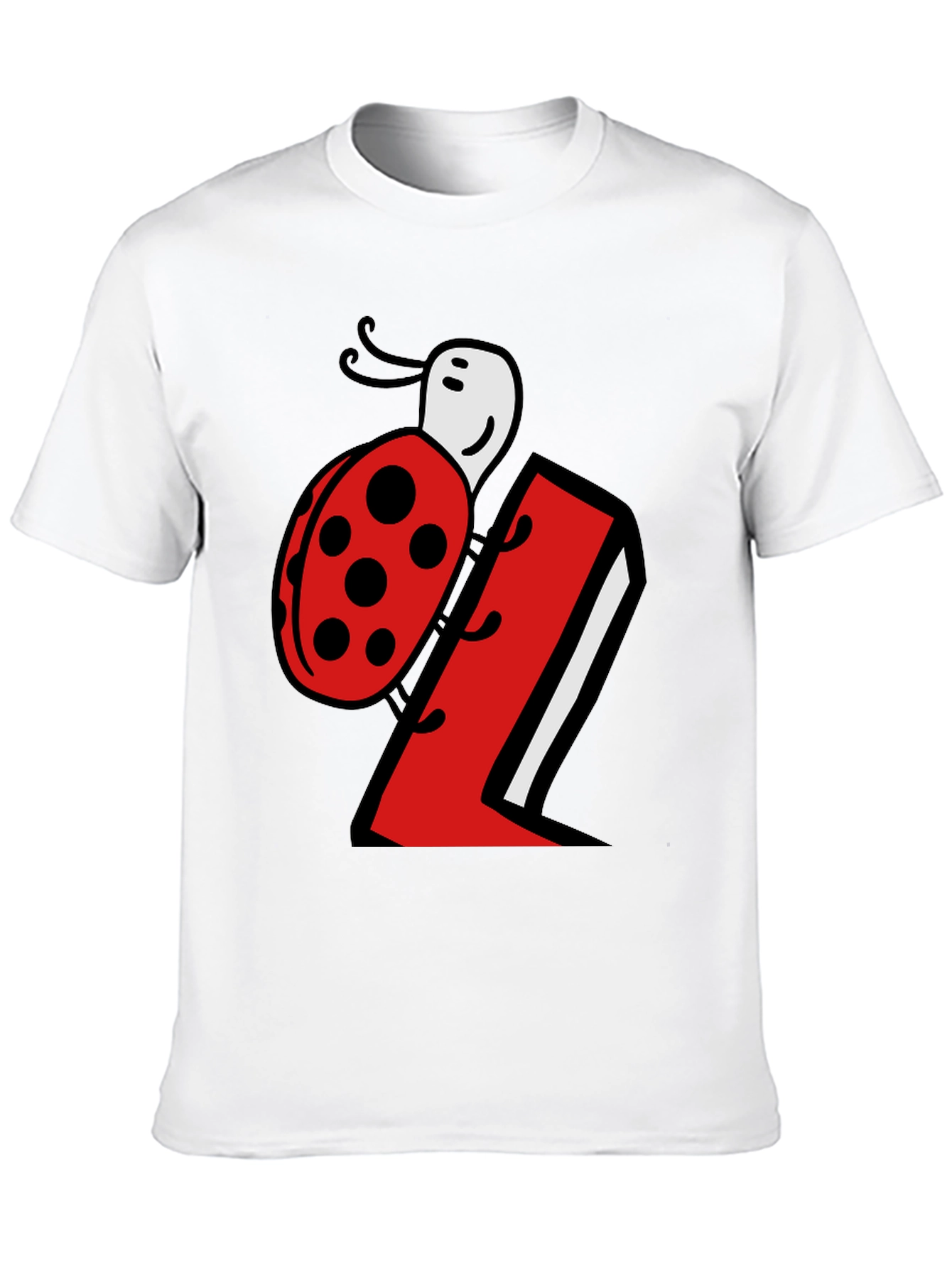 Ladybug Number 1 Black T-Shirt