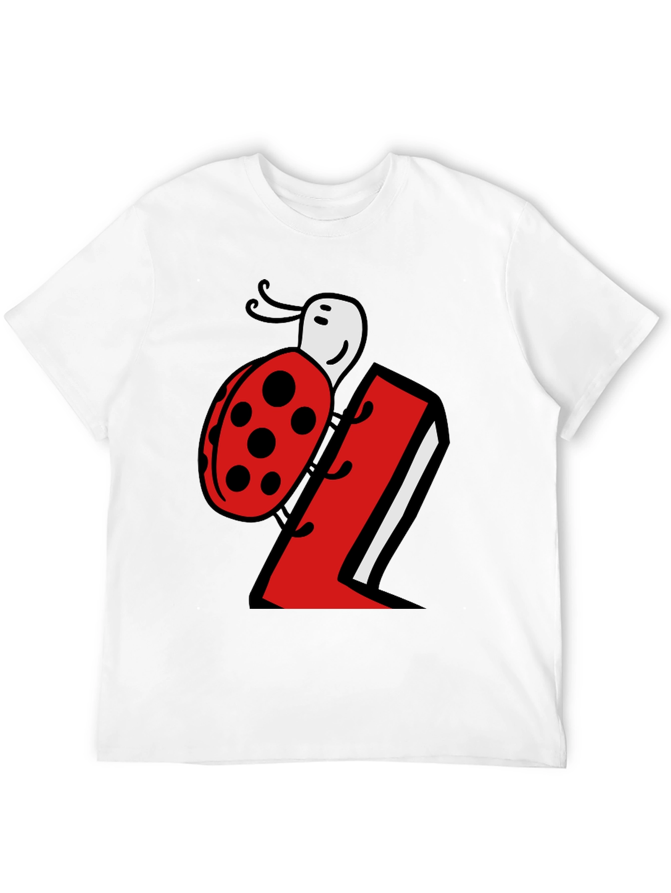 Ladybug Number 1 Black T-Shirt