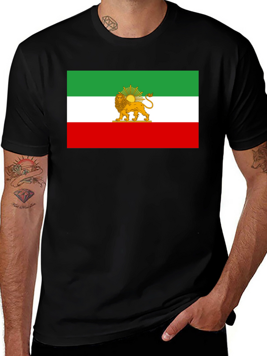 Iran Flag Lion & Sun Graphic Tee