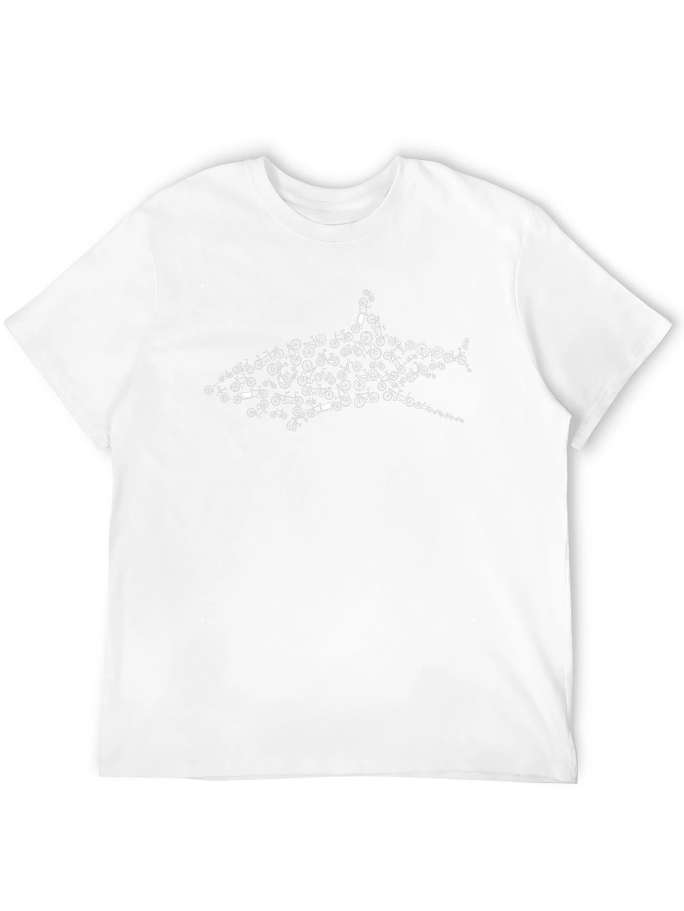 Shark Bicycle T-Shirt - Black Cotton Tee