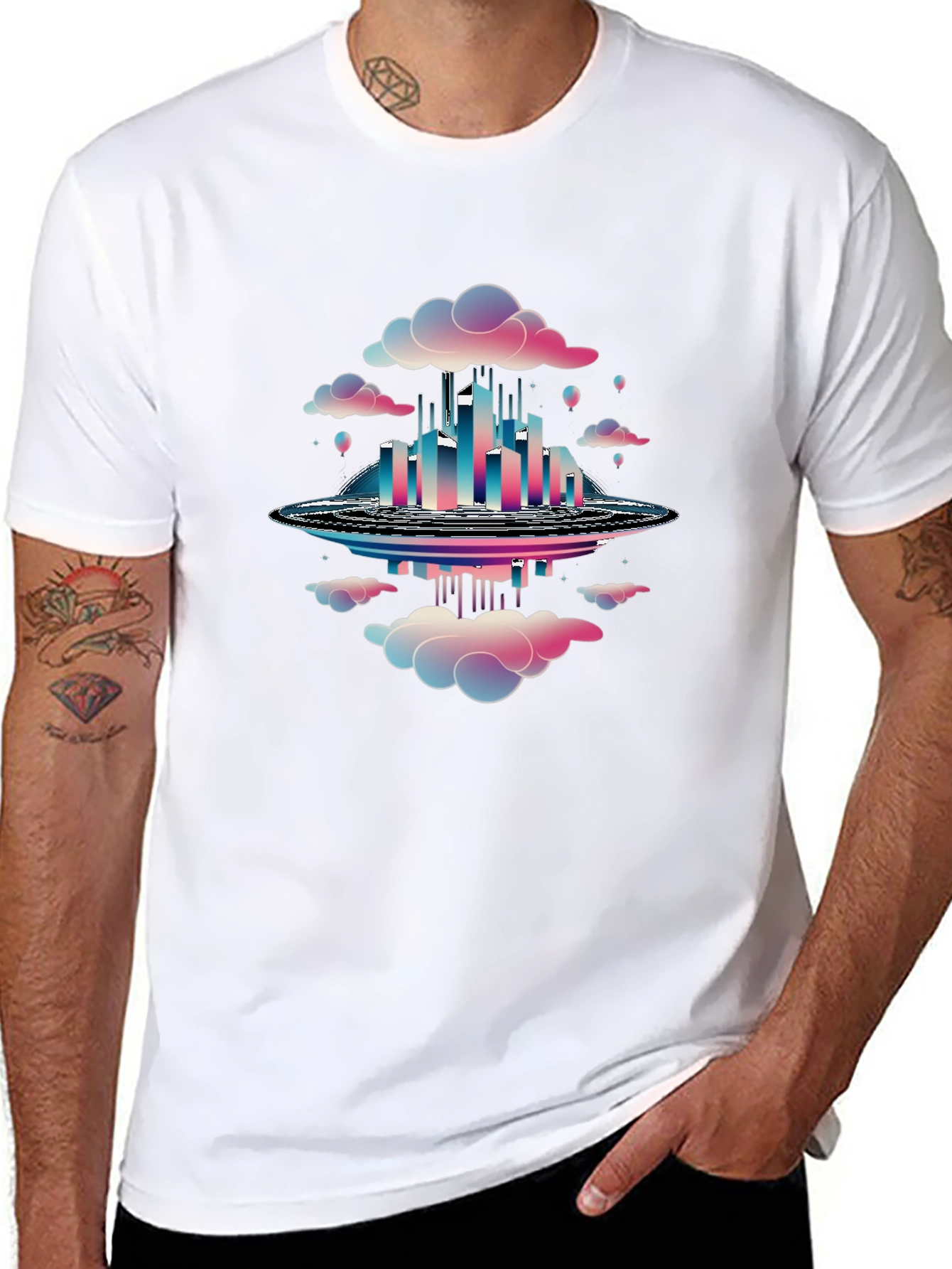 Cloud City Graphic Tee - Black