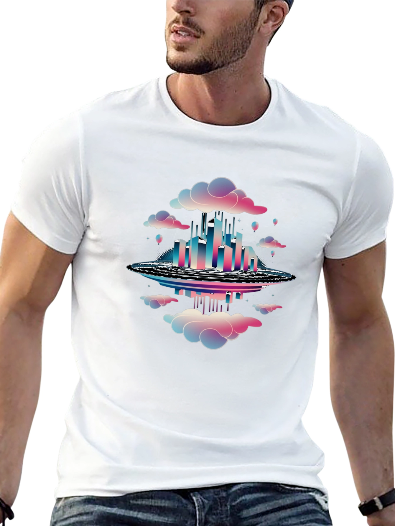 Cloud City Graphic Tee - Black