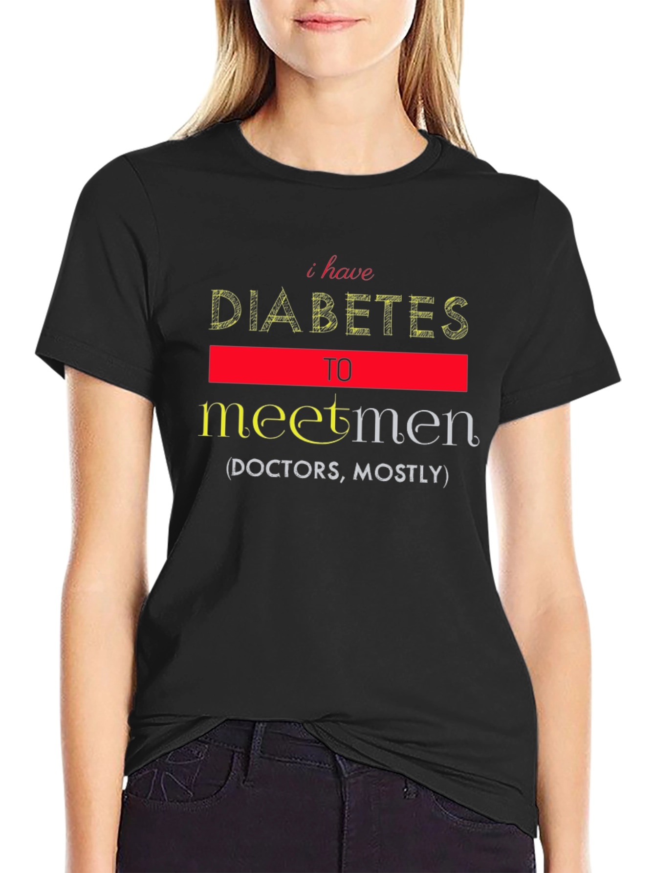 Funny Diabetes Meet Men T-Shirt