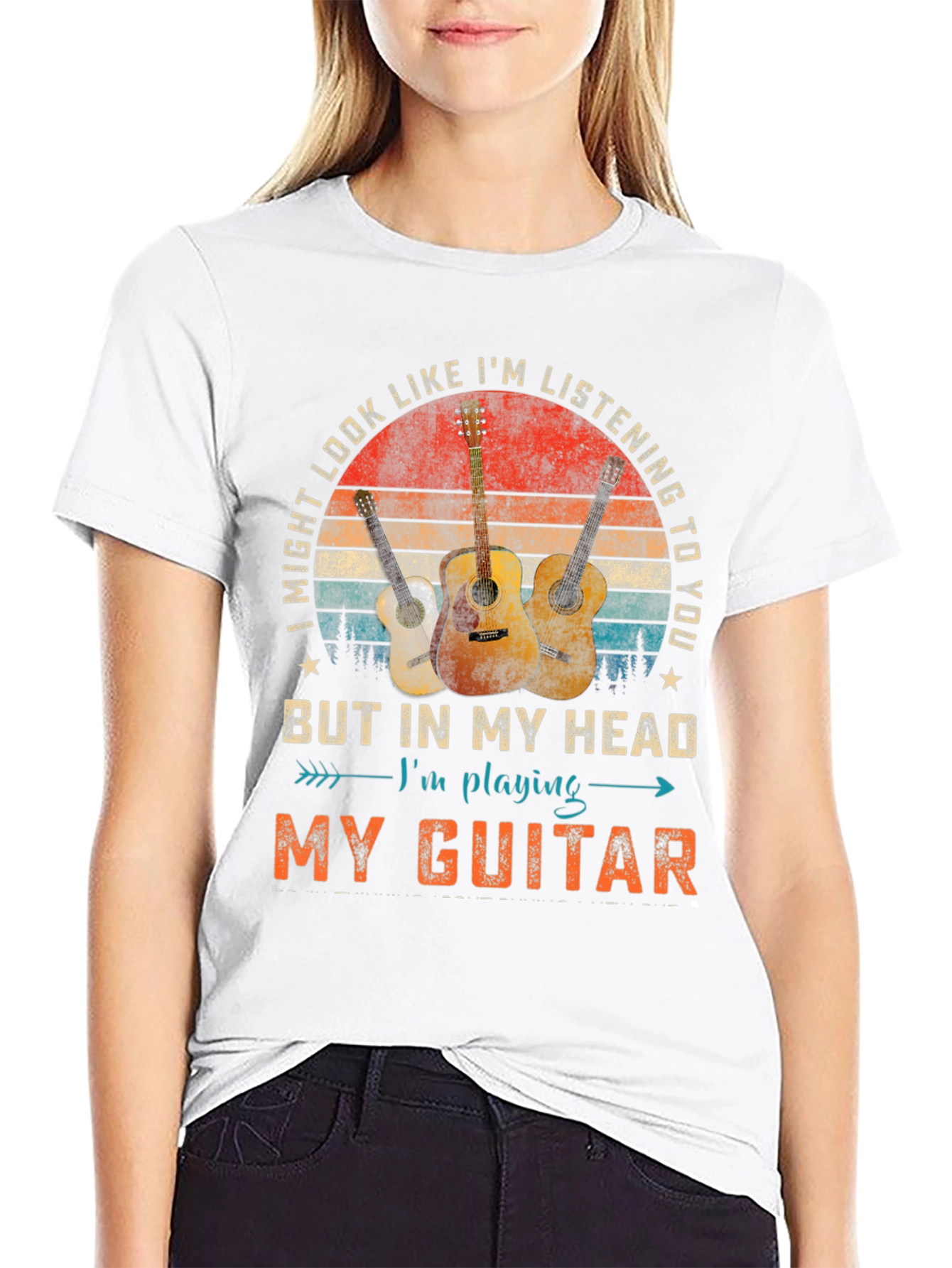 Guitar Player T-Shirt - Im Playing My Guitar