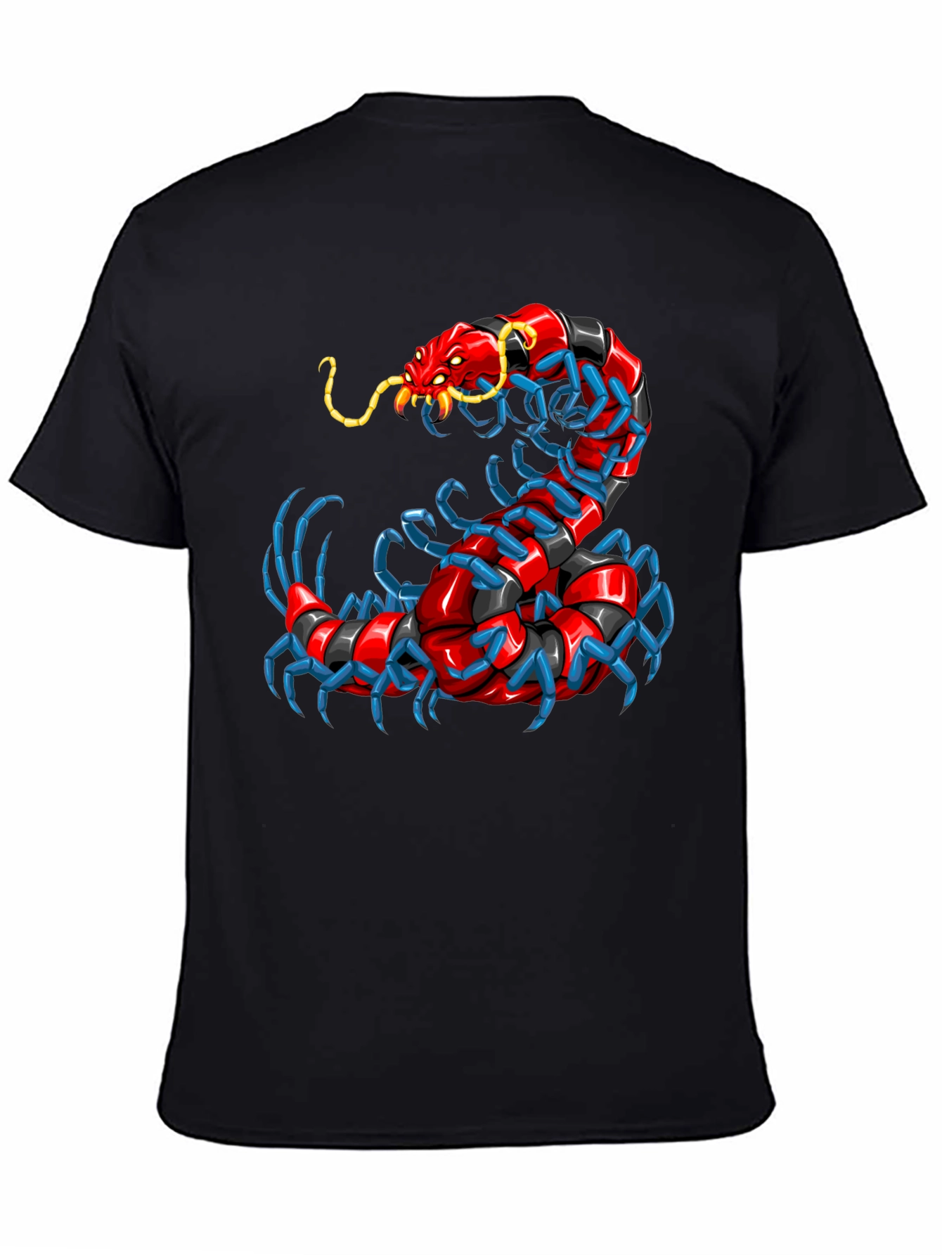 Centipede Graphic T-Shirt - Unique Bug Design
