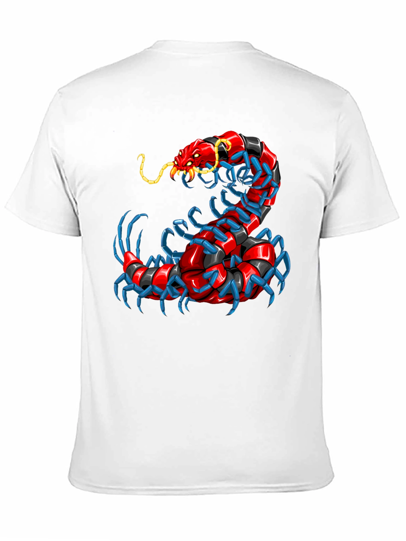 Centipede Graphic T-Shirt - Unique Bug Design