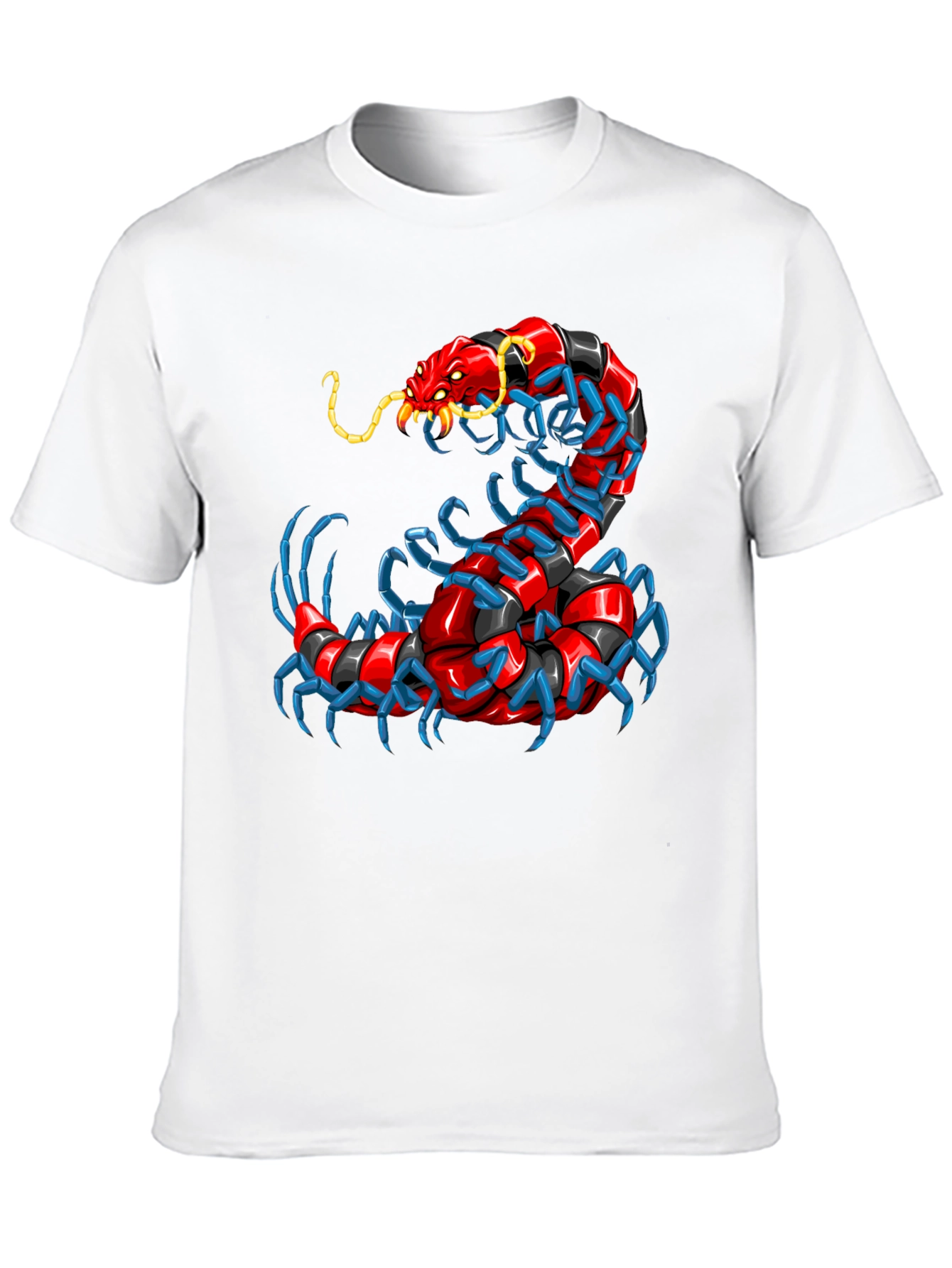 Centipede Graphic T-Shirt - Unique Bug Design