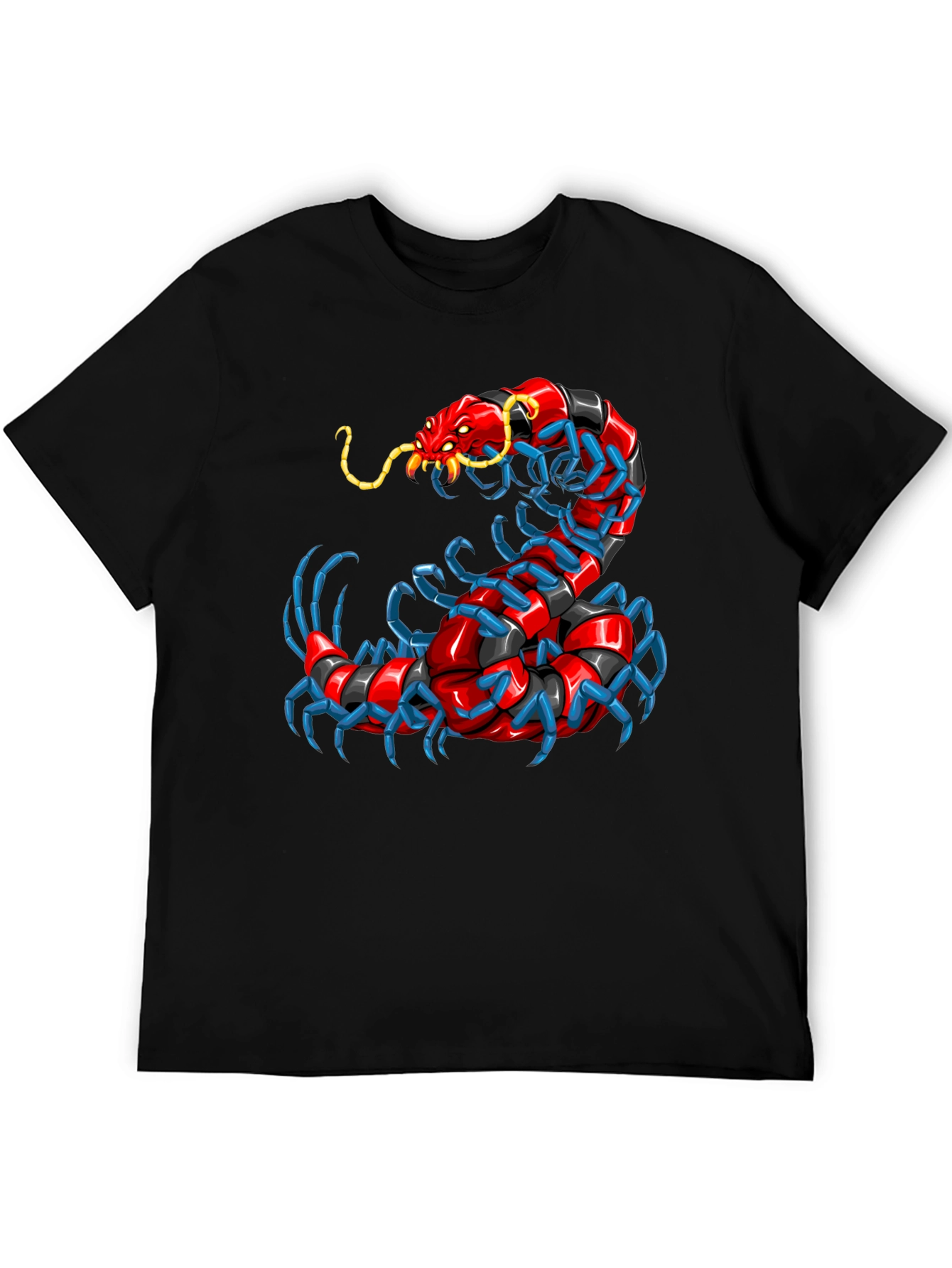 Centipede Graphic T-Shirt - Unique Bug Design