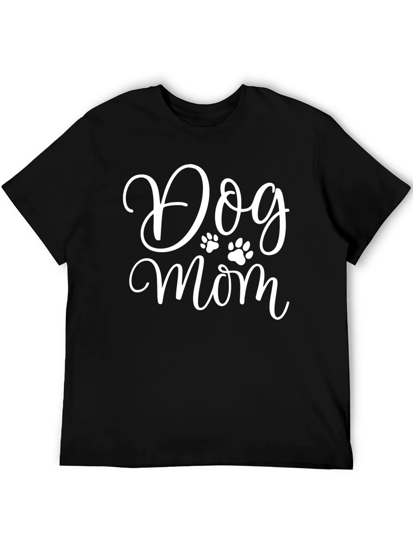 Dog Mom Black T-Shirt