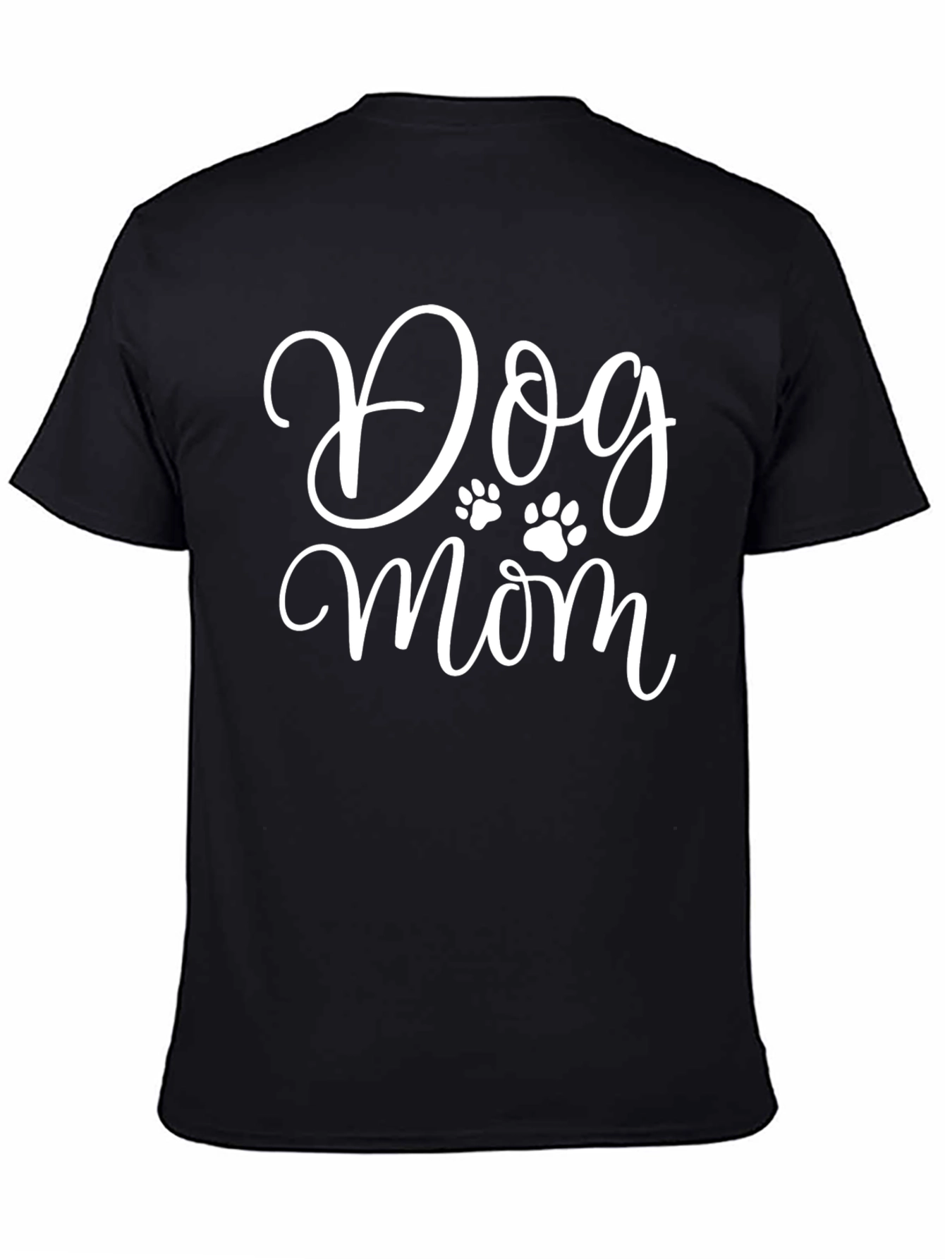 Dog Mom Black T-Shirt
