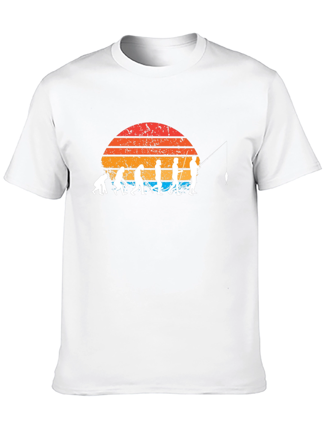 Evolution of Fishing T-Shirt - Retro Style