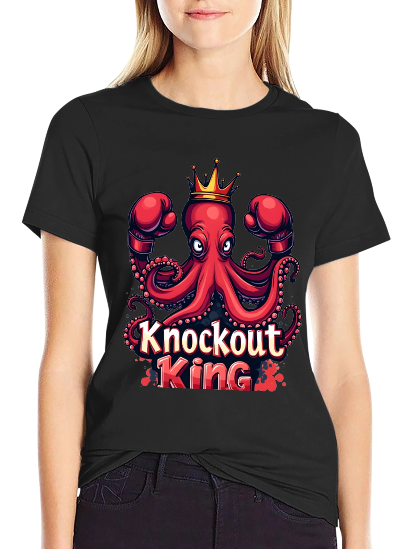 Knockout King Octopus Graphic Tee
