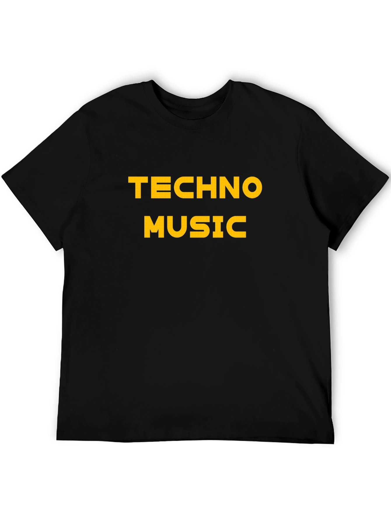 Techno Music Graphic T-Shirt - Black