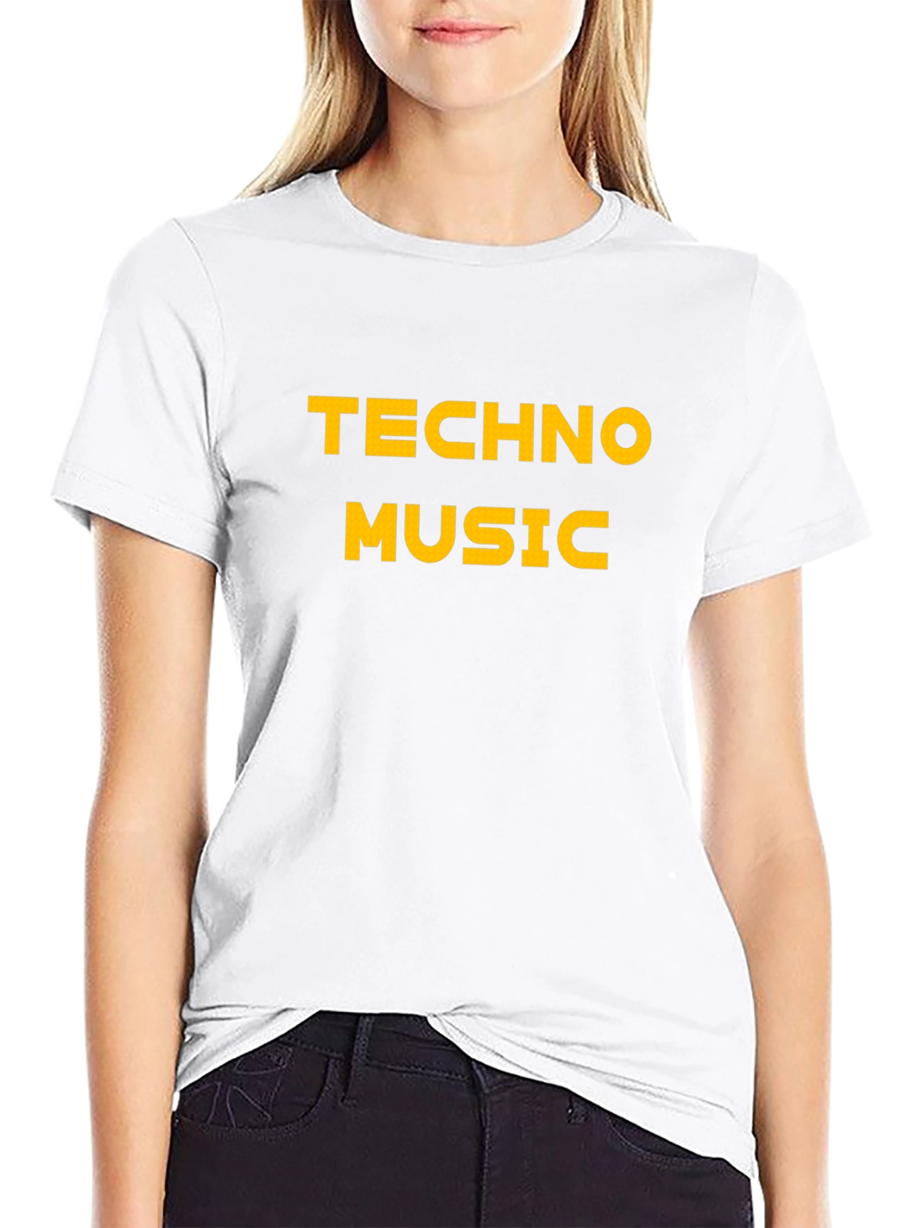 Techno Music Graphic T-Shirt - Black