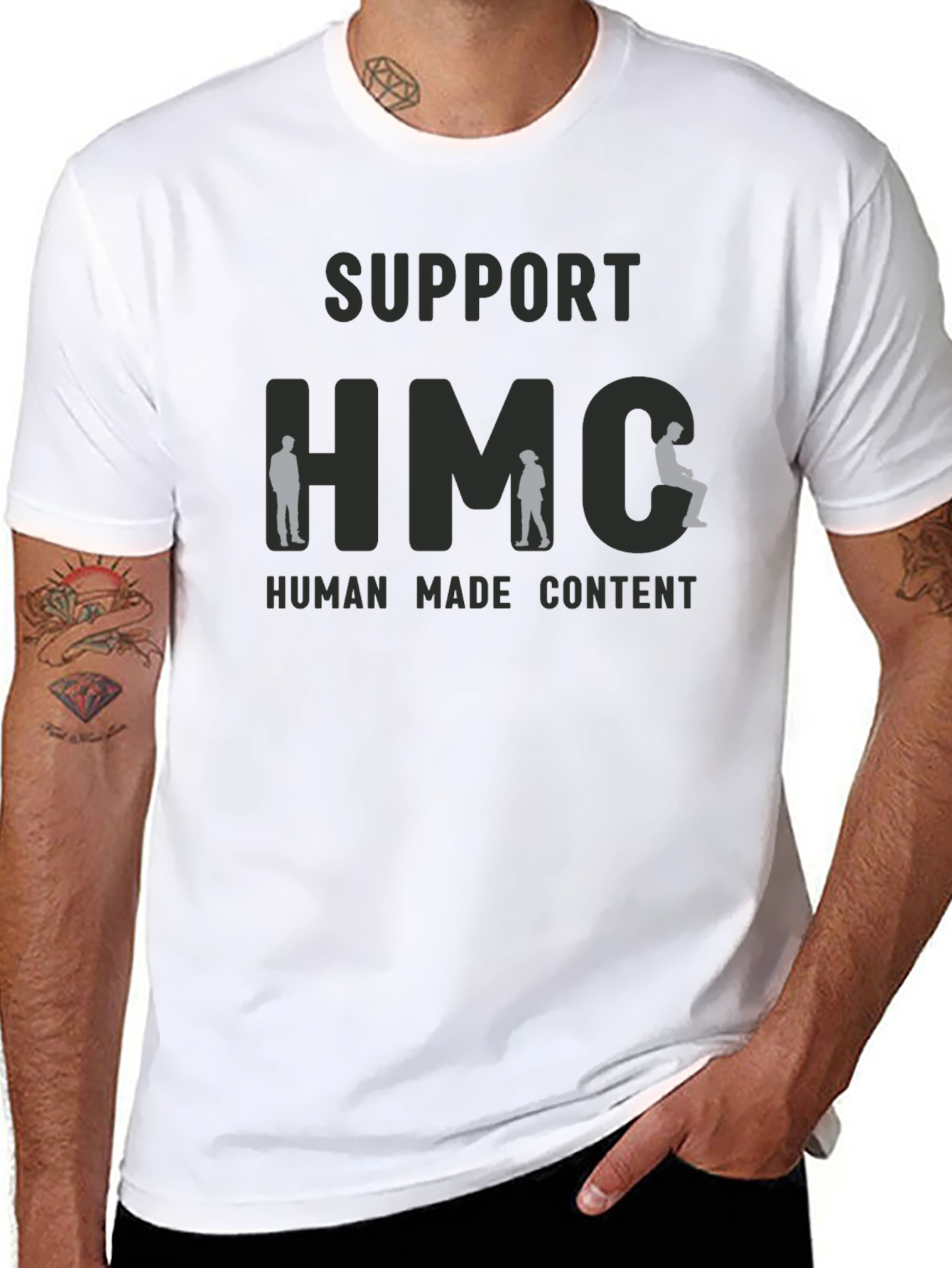 Human Made Content T-Shirt - Black