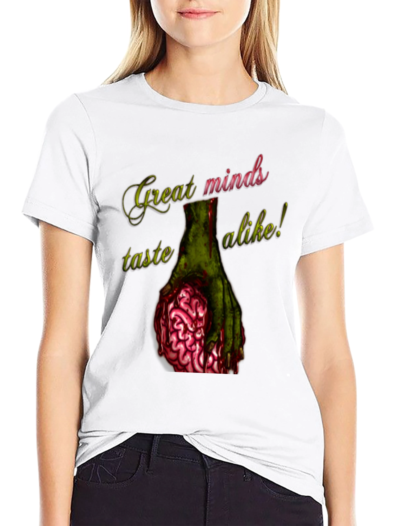 Zombie Brain T-Shirt - Great Minds Taste Alike