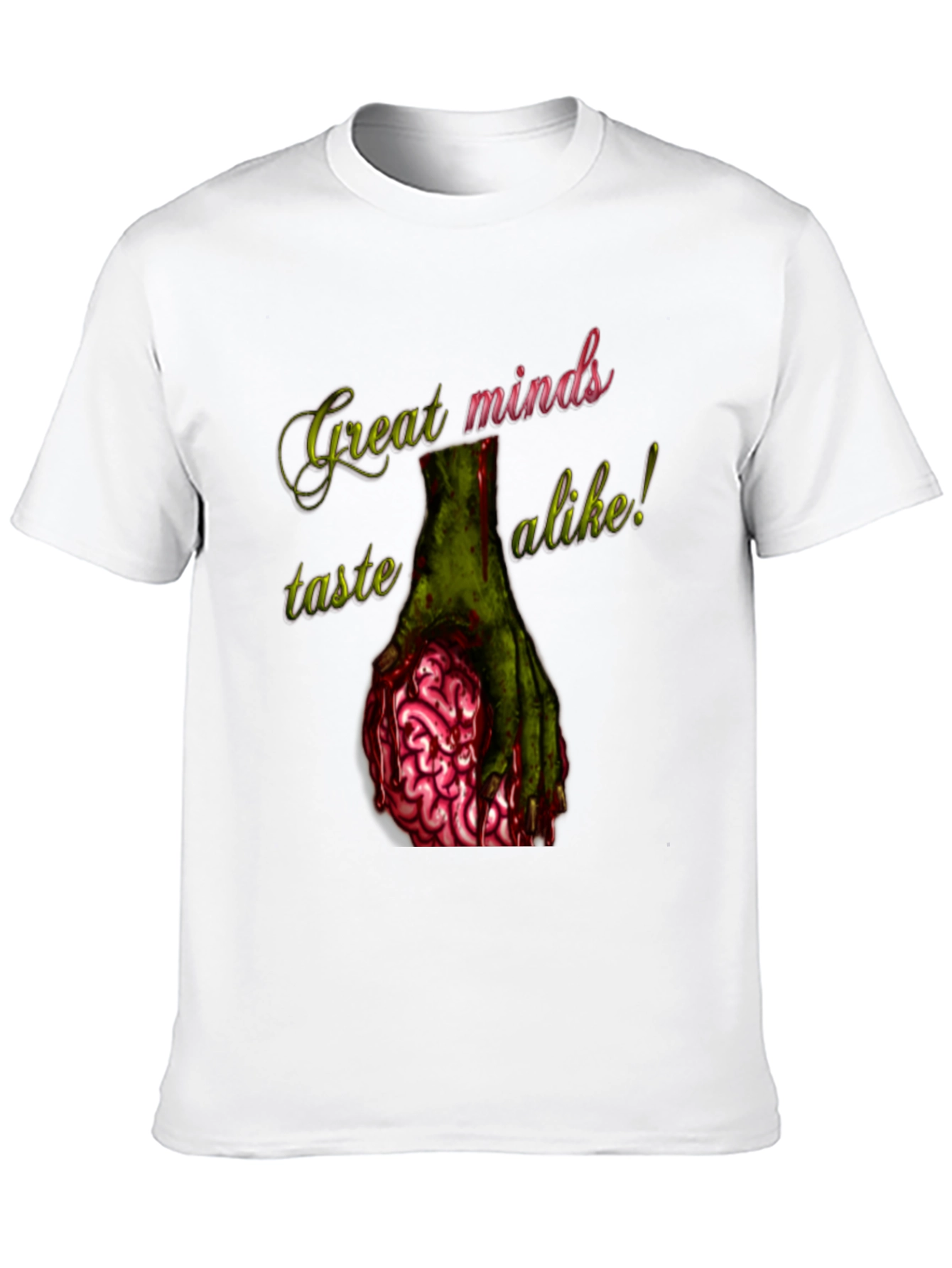 Zombie Brain T-Shirt - Great Minds Taste Alike