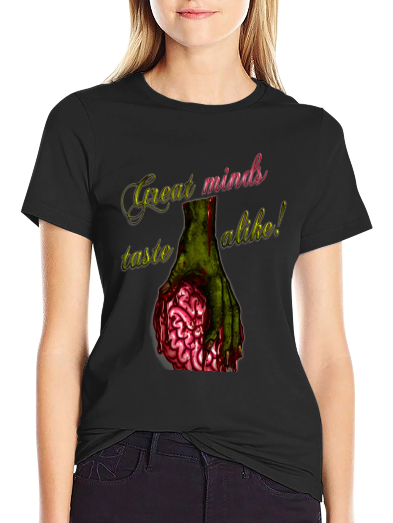 Zombie Brain T-Shirt - Great Minds Taste Alike