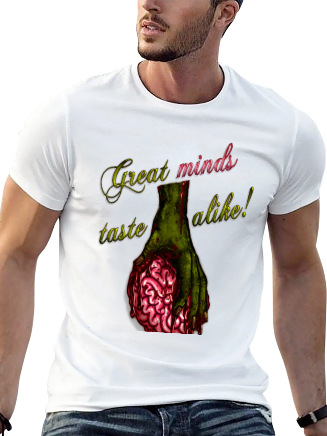 Zombie Brain T-Shirt - Great Minds Taste Alike